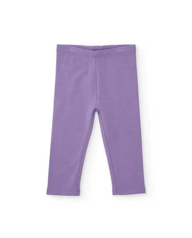 TucTuc Leggings felpa bambina lilla elasticizzato