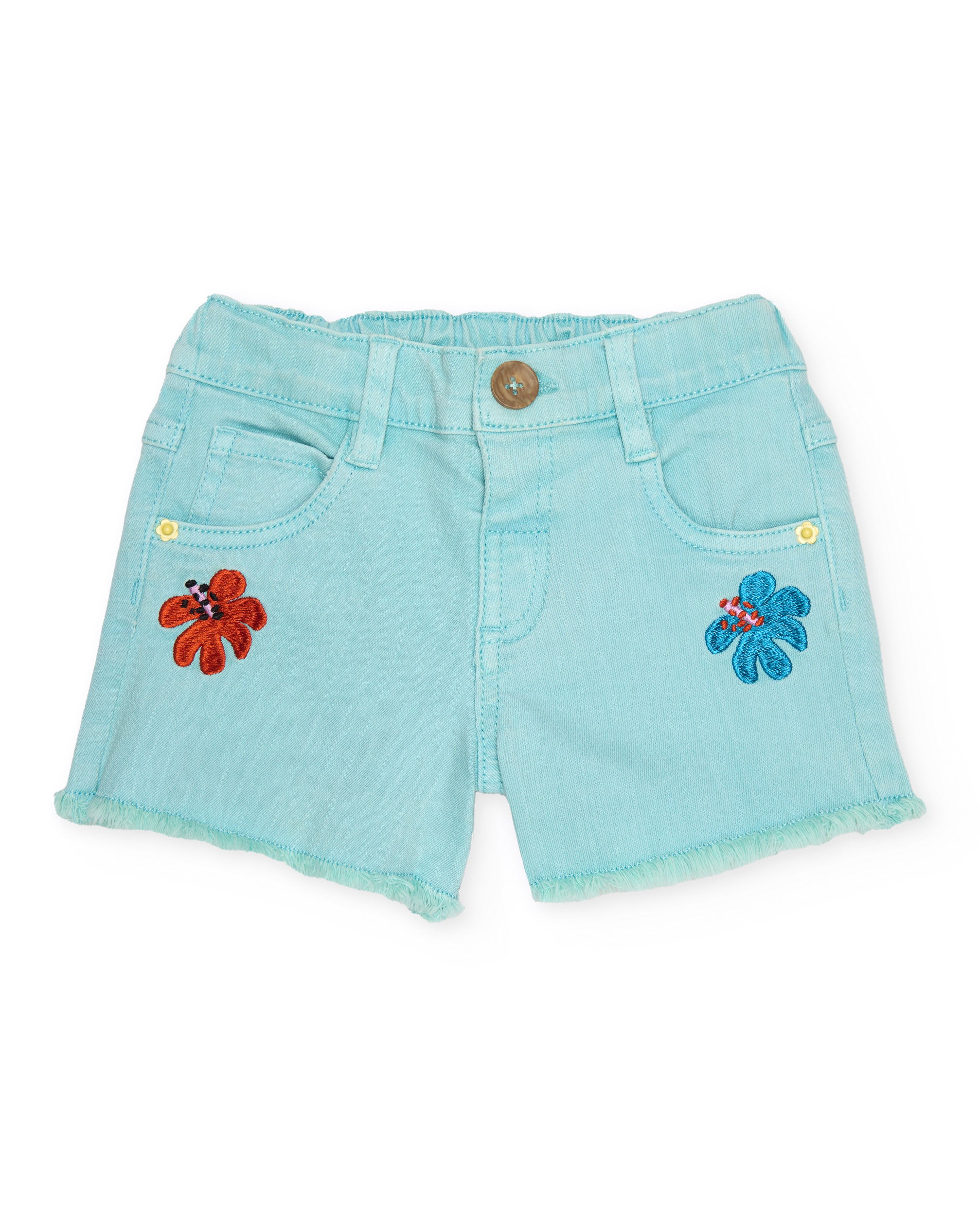 TucTuc Bermuda Shorts Denim Pantaloncini Turchesi Ricamo