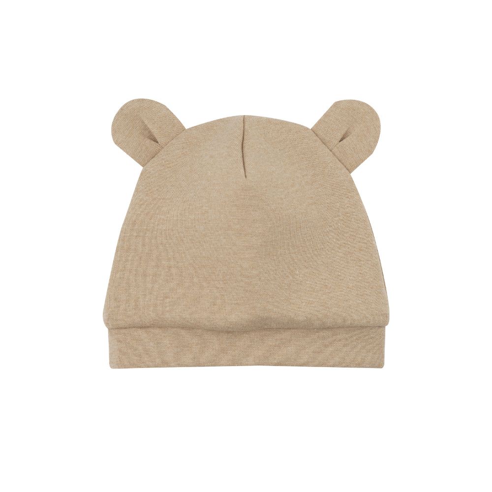 Woolly Organic Baby Beanie Teddy Ears cappellino cotone bio