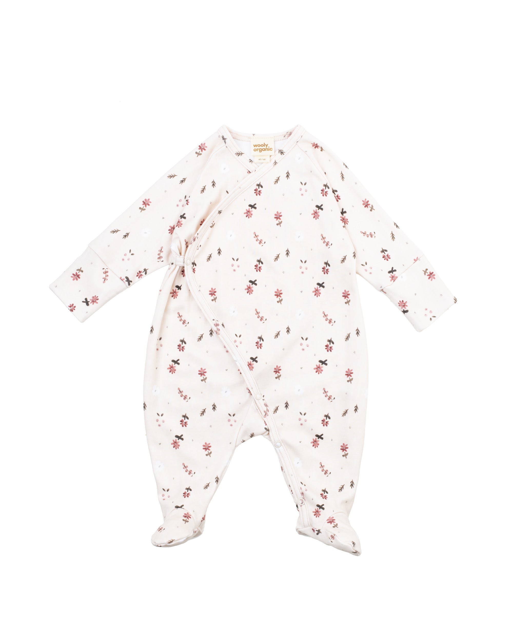 Woolly Organic Wrap Sleepsuit tutina cotone incrociata