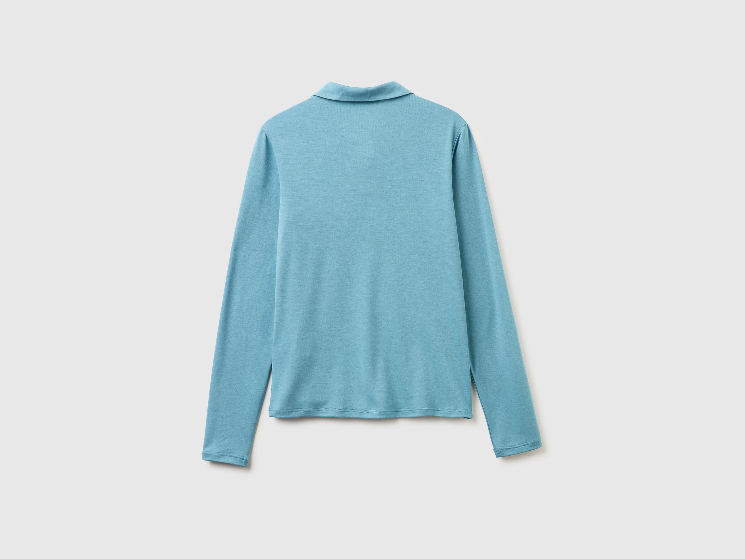 United Colors of Benetton polo jersey leggero viscosa S bottoni