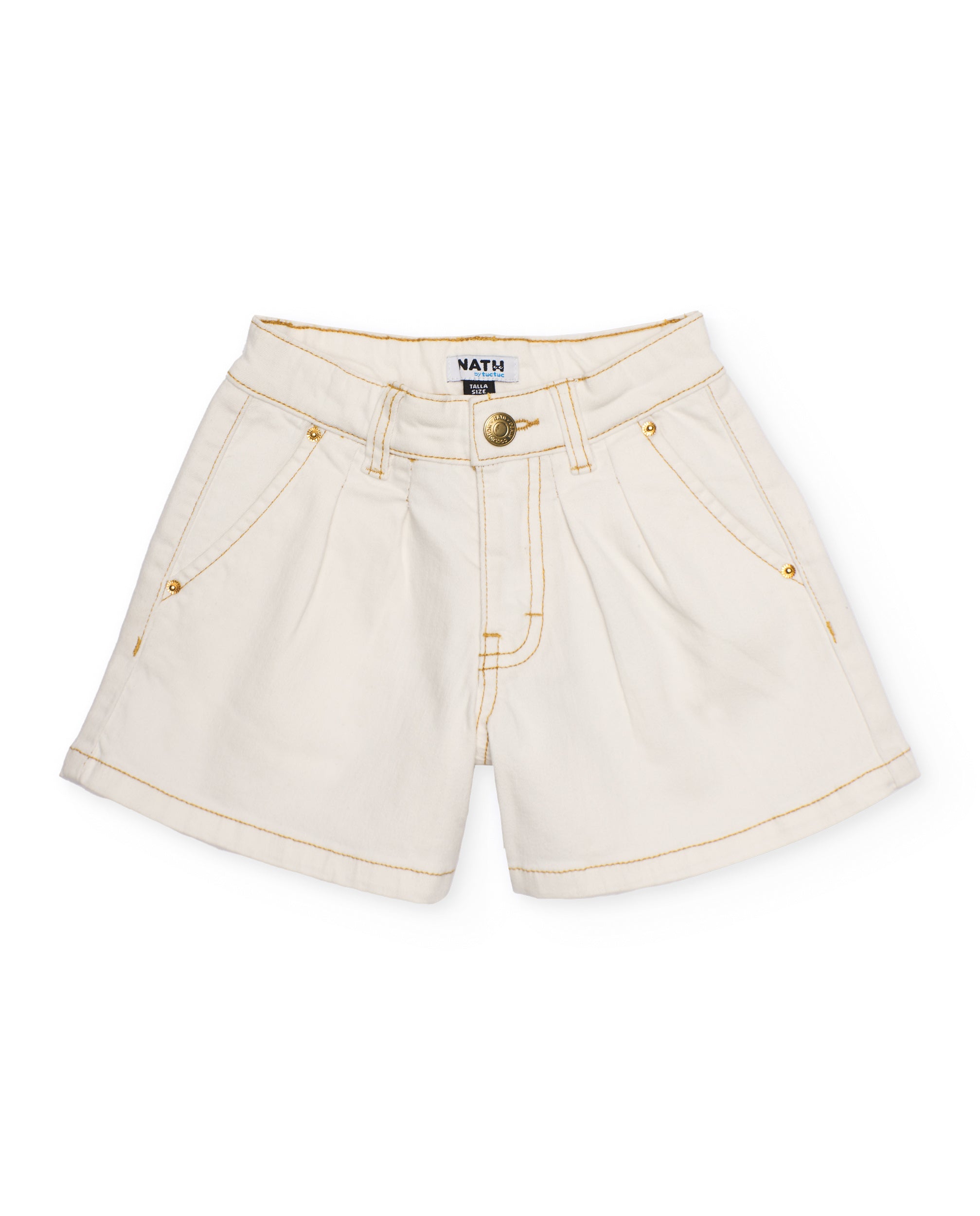 TucTuc Bermuda shorts bambina denim bianco