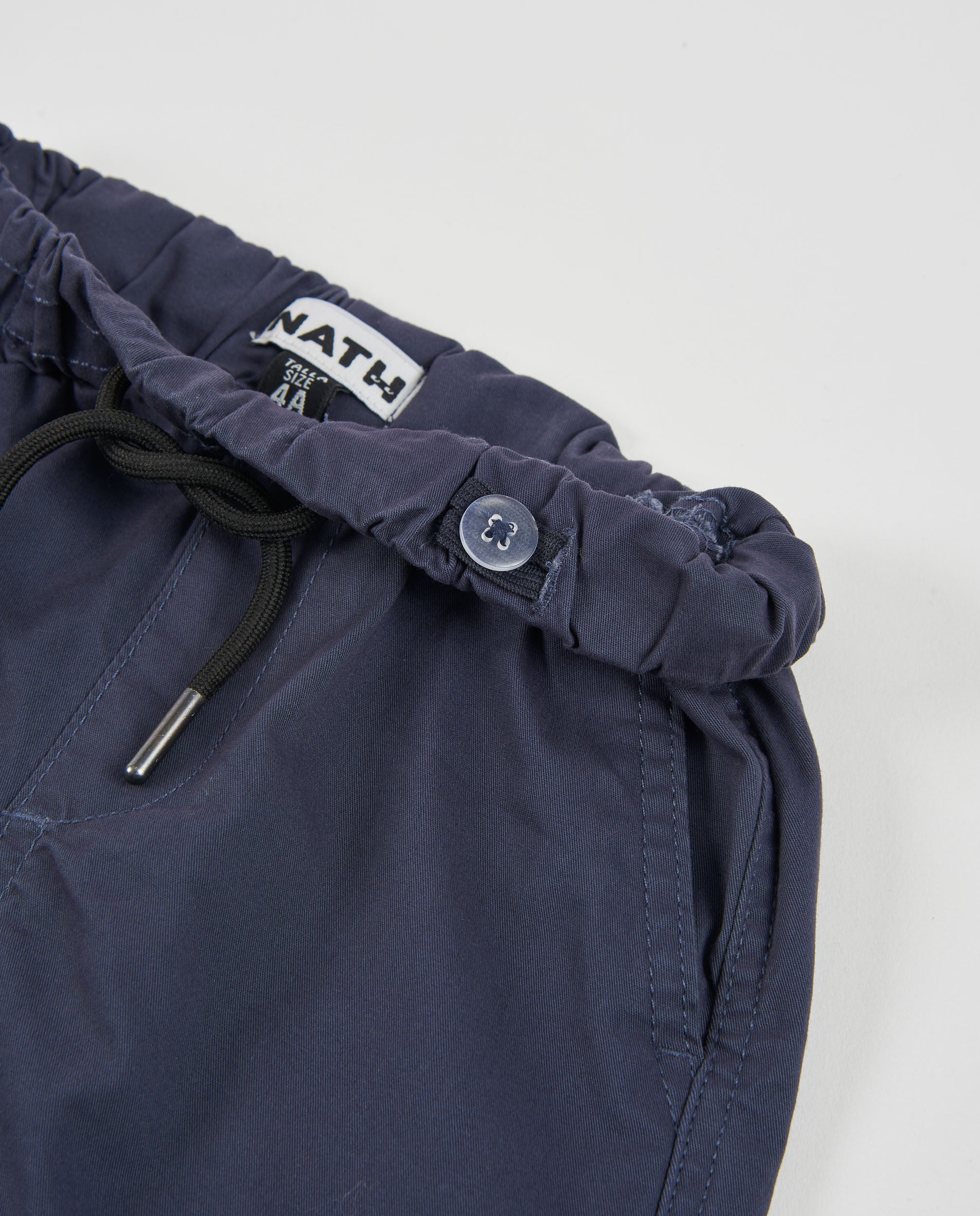 TucTuc Pantaloni Cargo Bambino Blu Marino Cotone Elastico