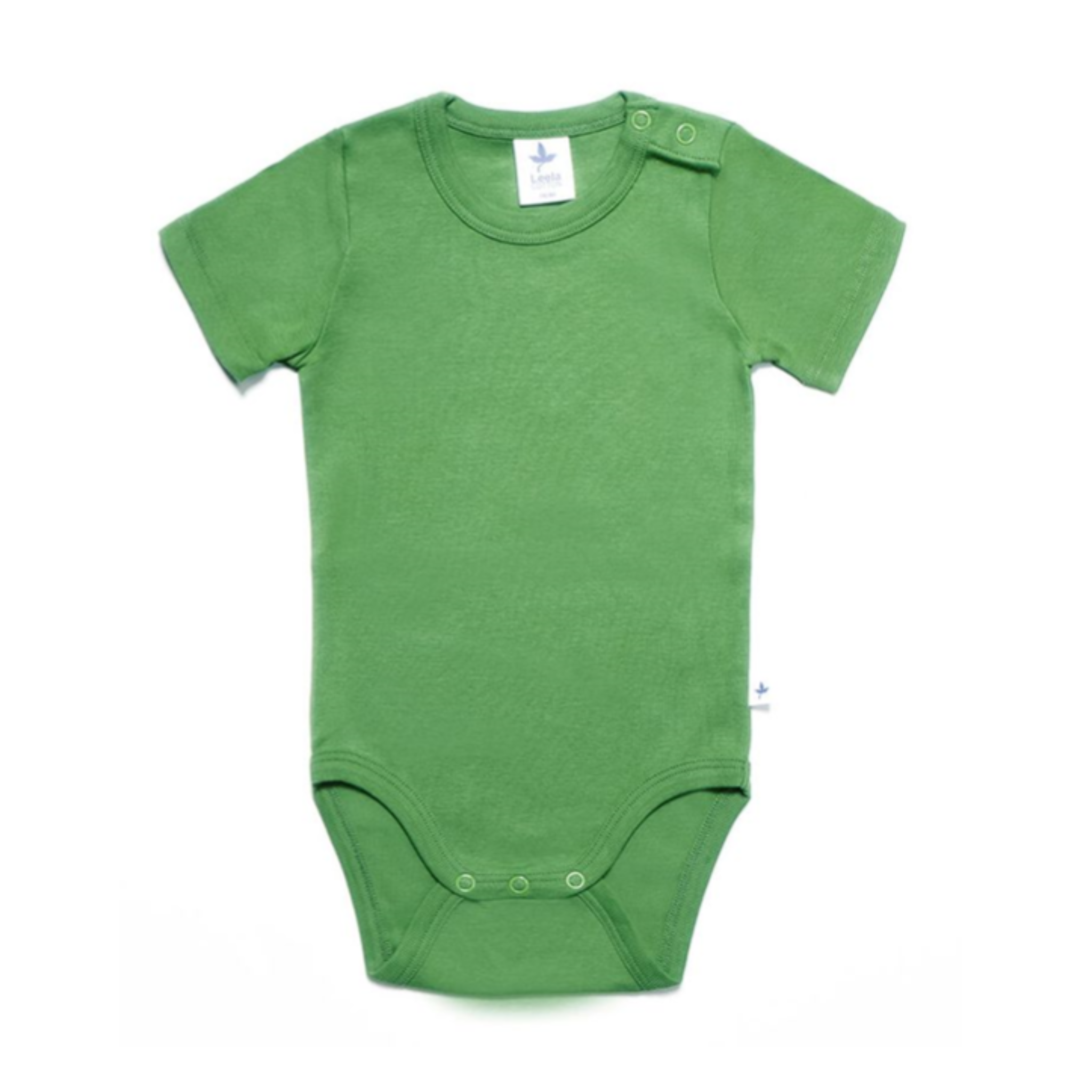 Kocarcia Leela Cotton Body Verde Maniche Corte Cotone 62-68 cm