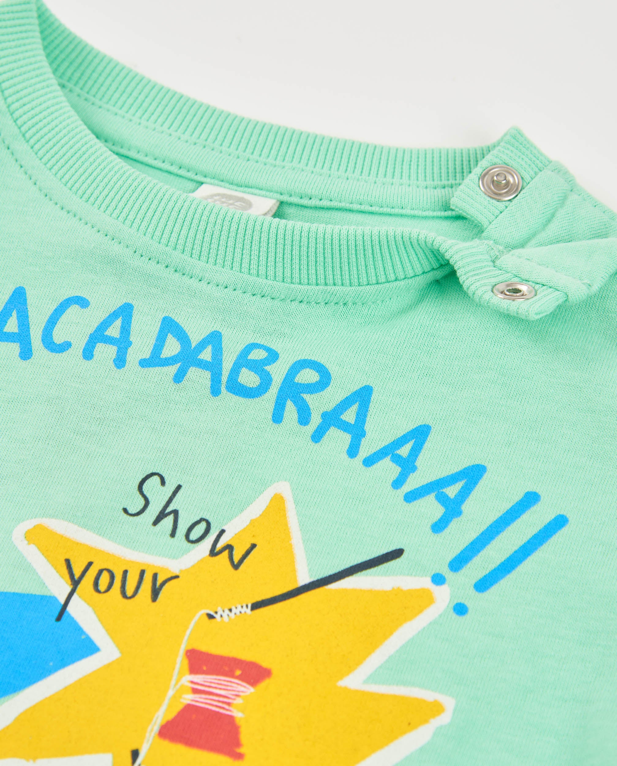 TucTuc Magliette T-Shirt Bambino Verde con Stampa