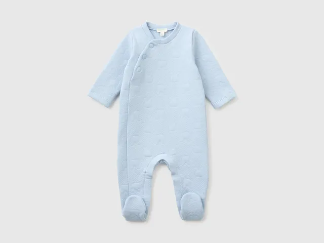 Benetton Bodysuits pagliaccetto jacquard coniglio cotone