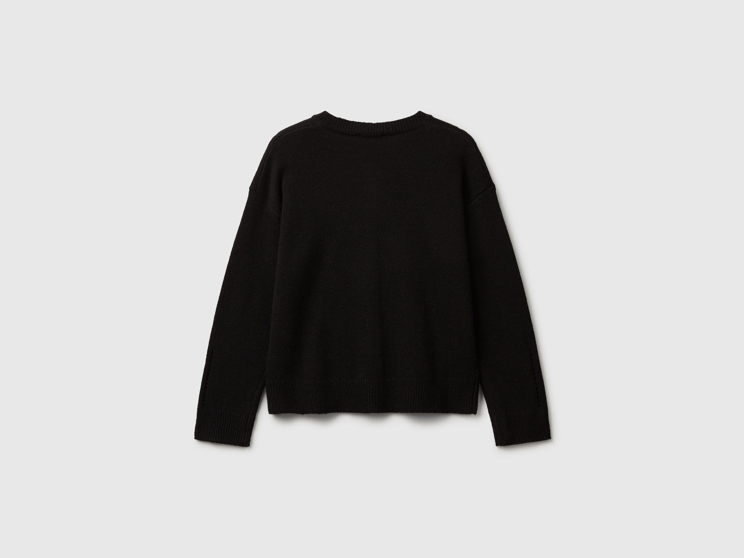 United Colors of Benetton Cardigan viscosa lana bottoni collo mandarino