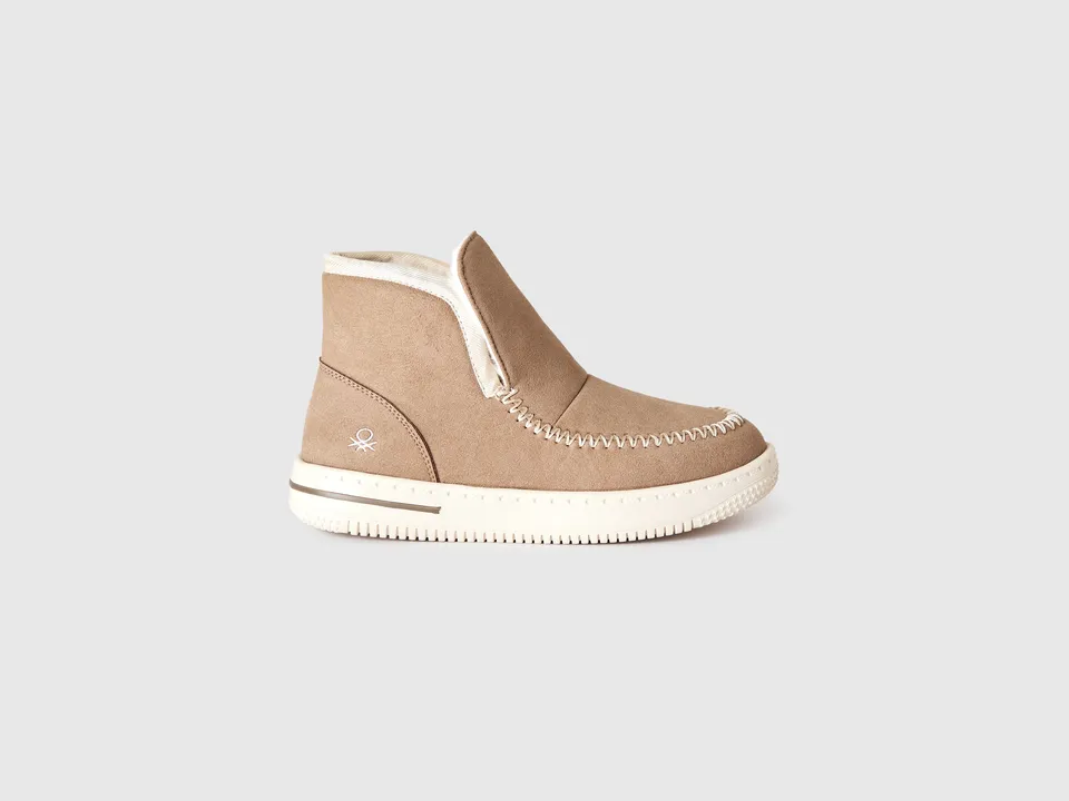 United Colors of Benetton Shoes Stivaletti Microfibra Pelliccia