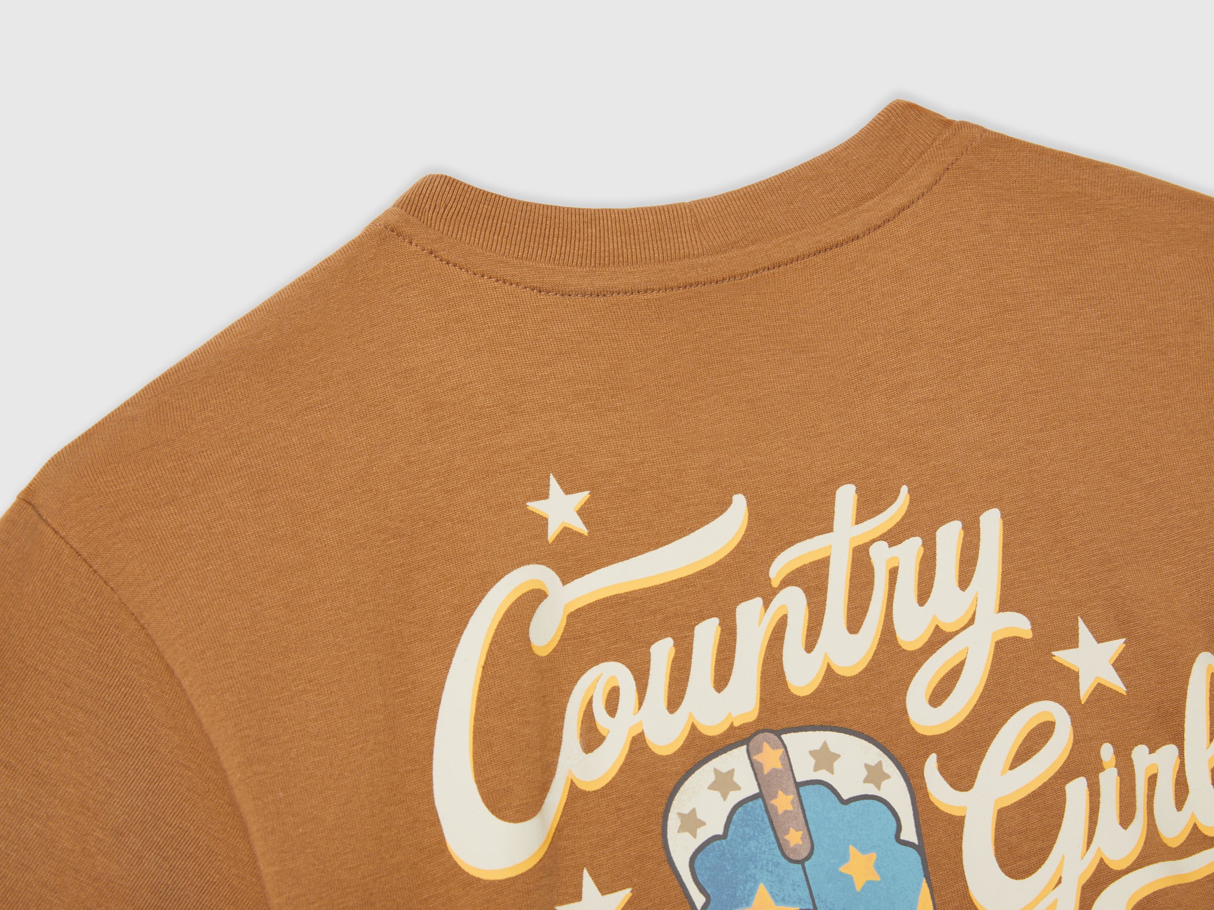 United Colors of Benetton T-Shirts Tops Western print maglietta cotone