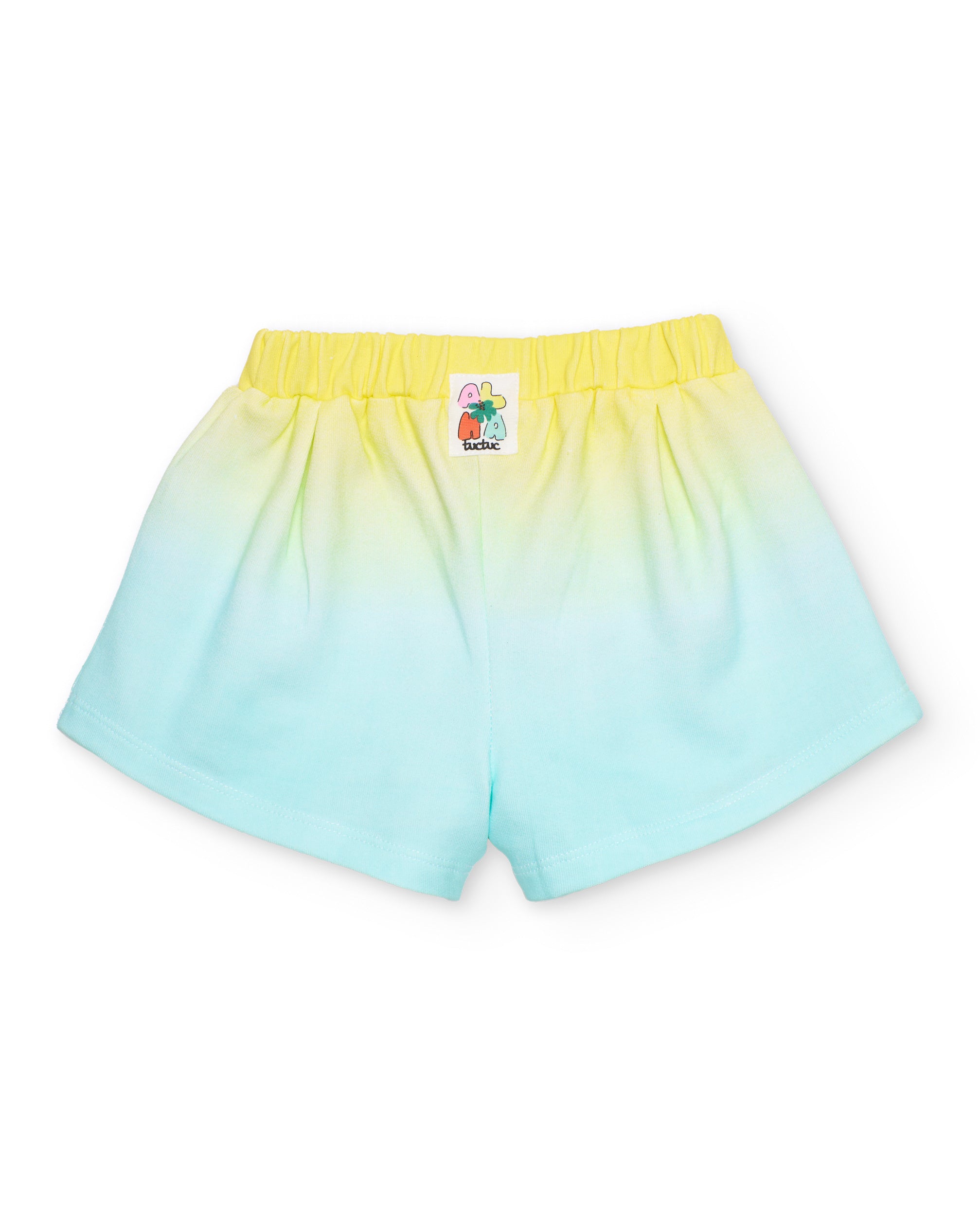 TucTuc Completi completo bambina giallo t-shirt e shorts floreale