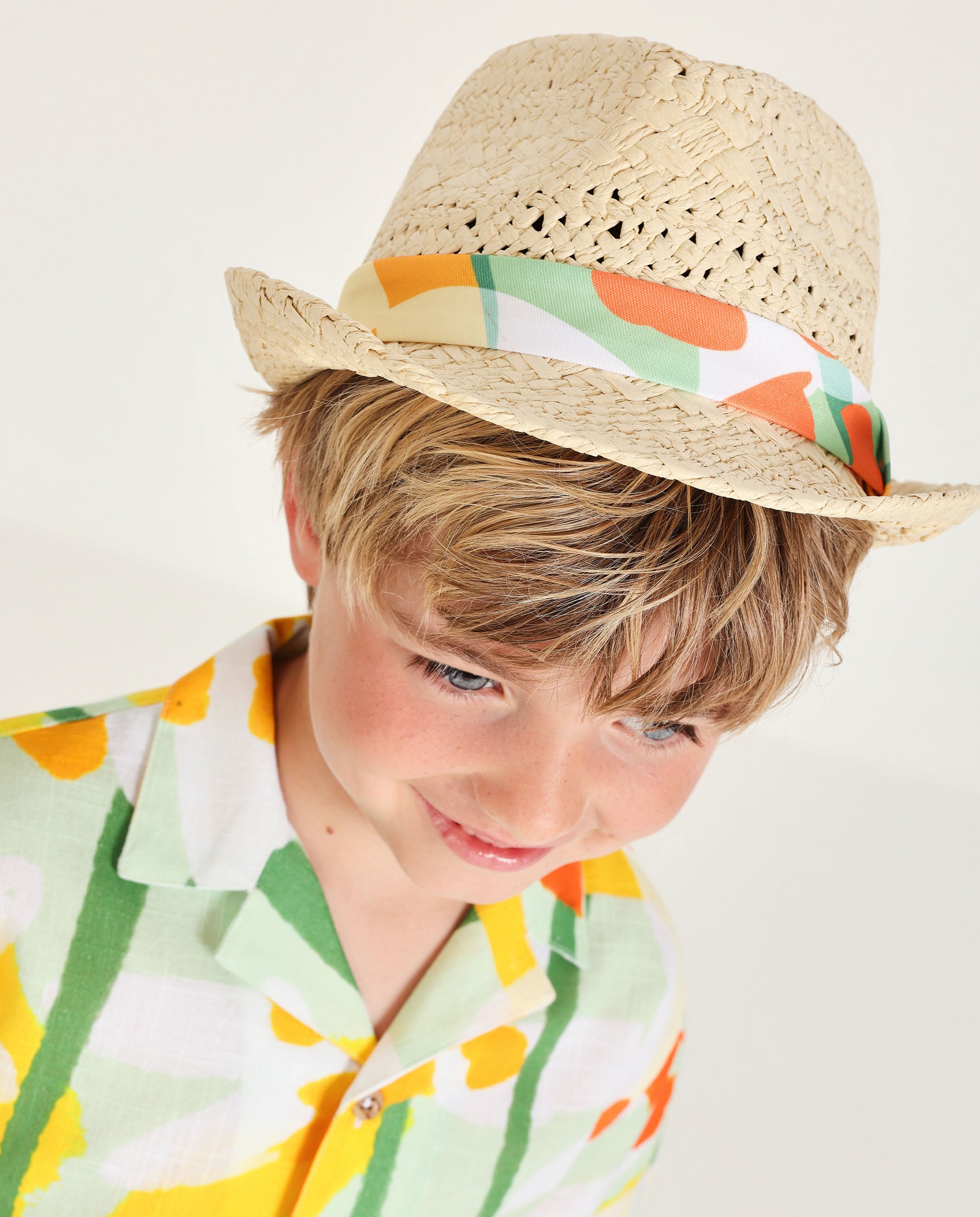 TucTuc Accessori cappello bambino beige nodo