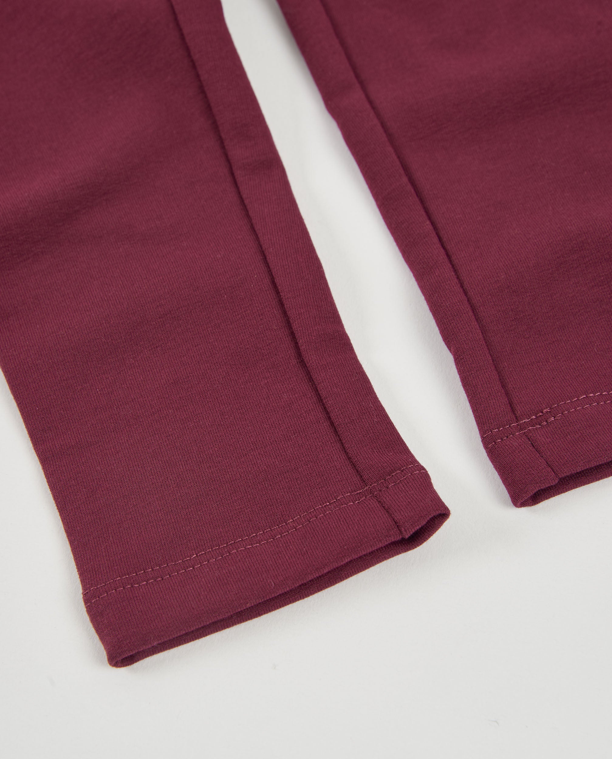 TucTuc Leggings Lunghi Bambina Felpa Bordeaux 4A-16A Caldi