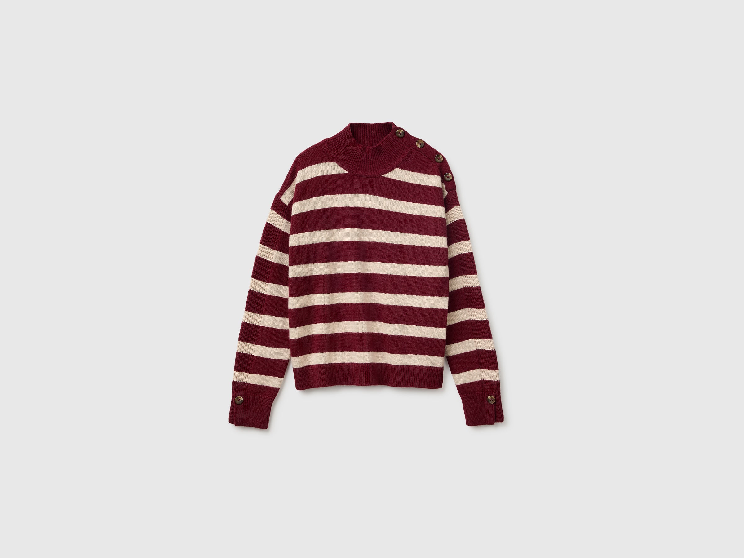 United Colors of Benetton Sweaters maglione collo alto lana taglia S