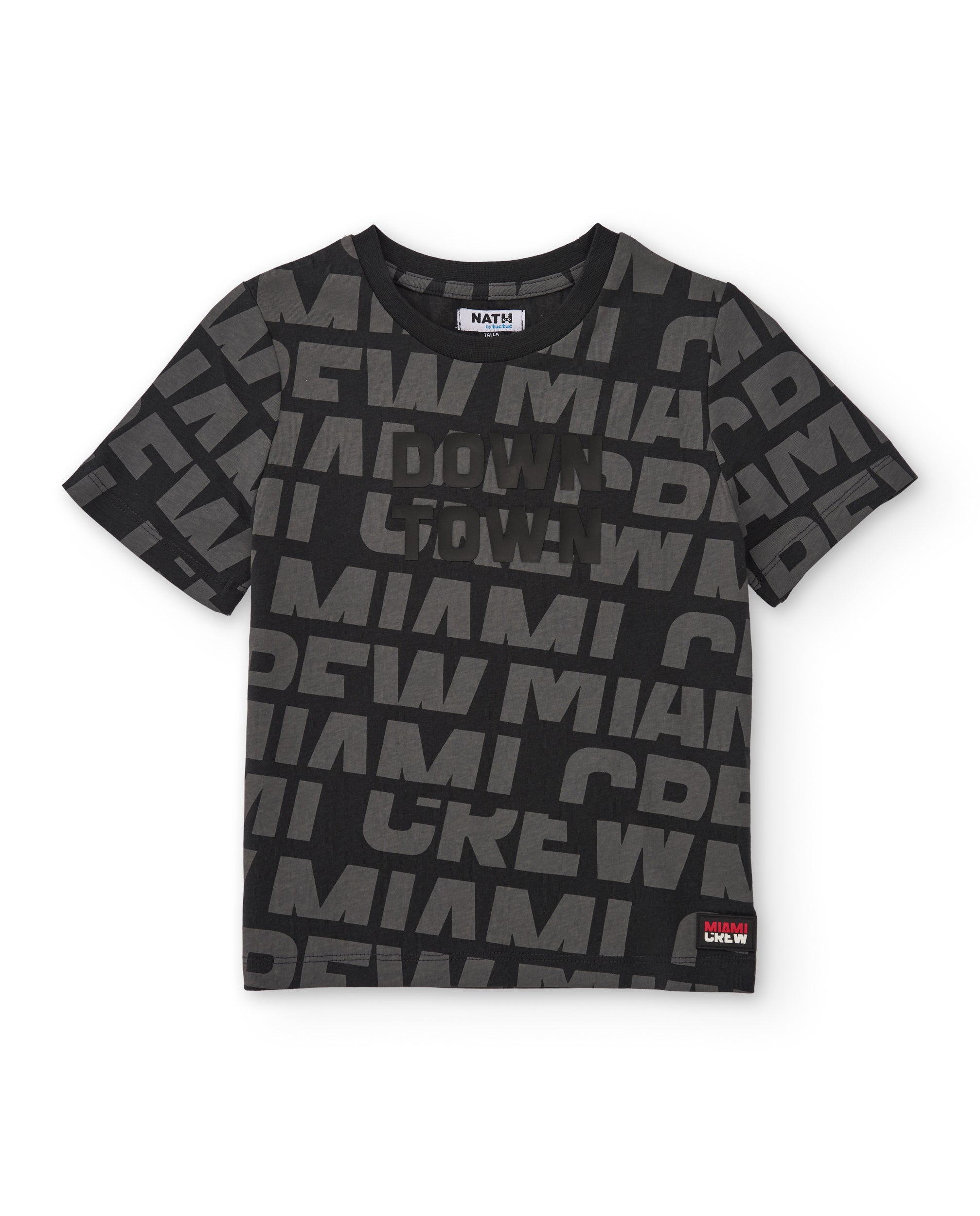 TucTuc Completi Bimbo Maglia Nero 4-16 Anni T-shirt+Bermuda
