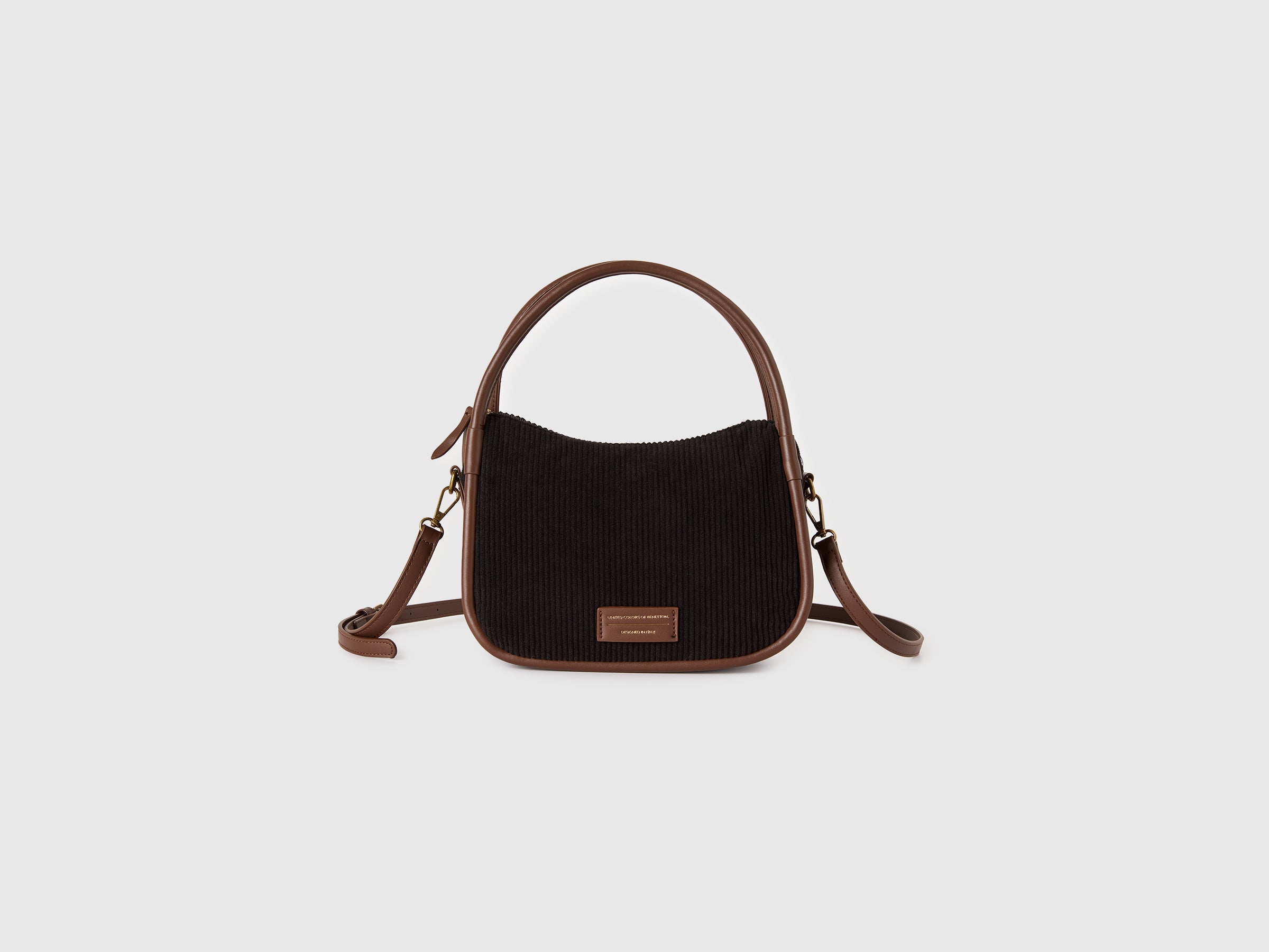 United Colors of Benetton borsa velluto spalla taglia unica