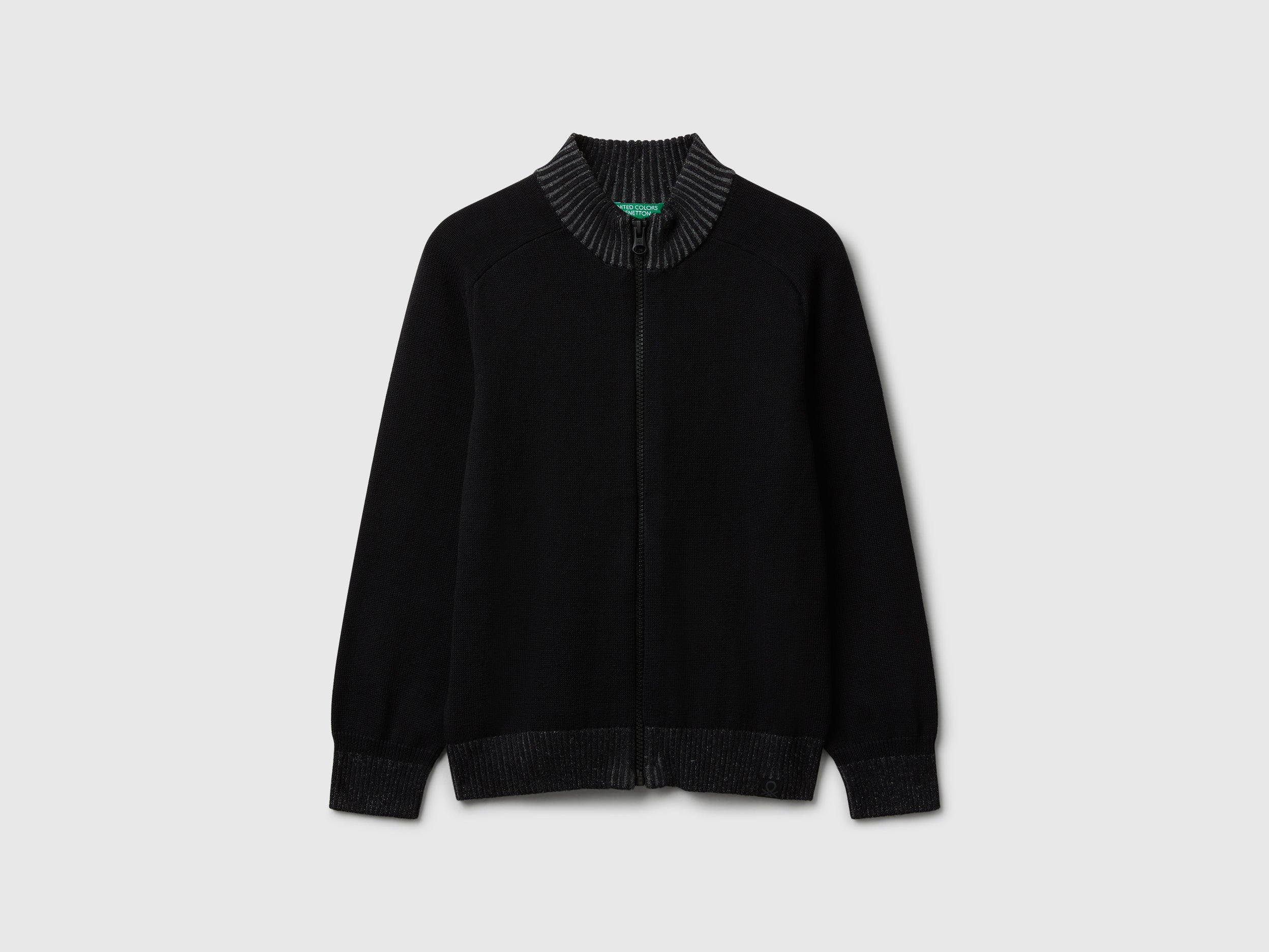 United Colors of Benetton Sweaters Maglione zip cotone bio M