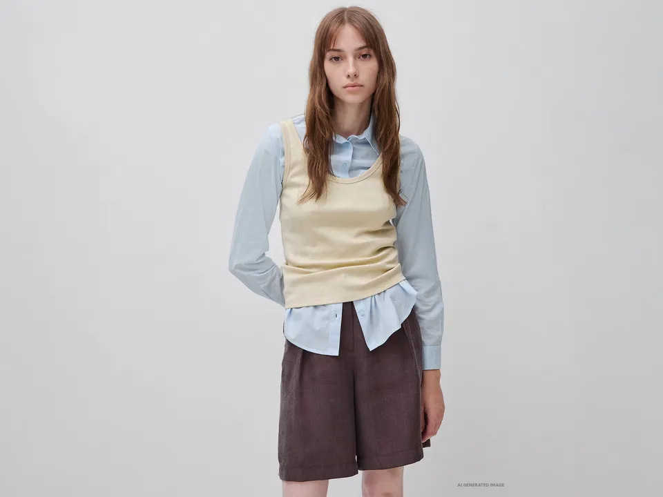 United Colors of Benetton Lurex canotta cotone M