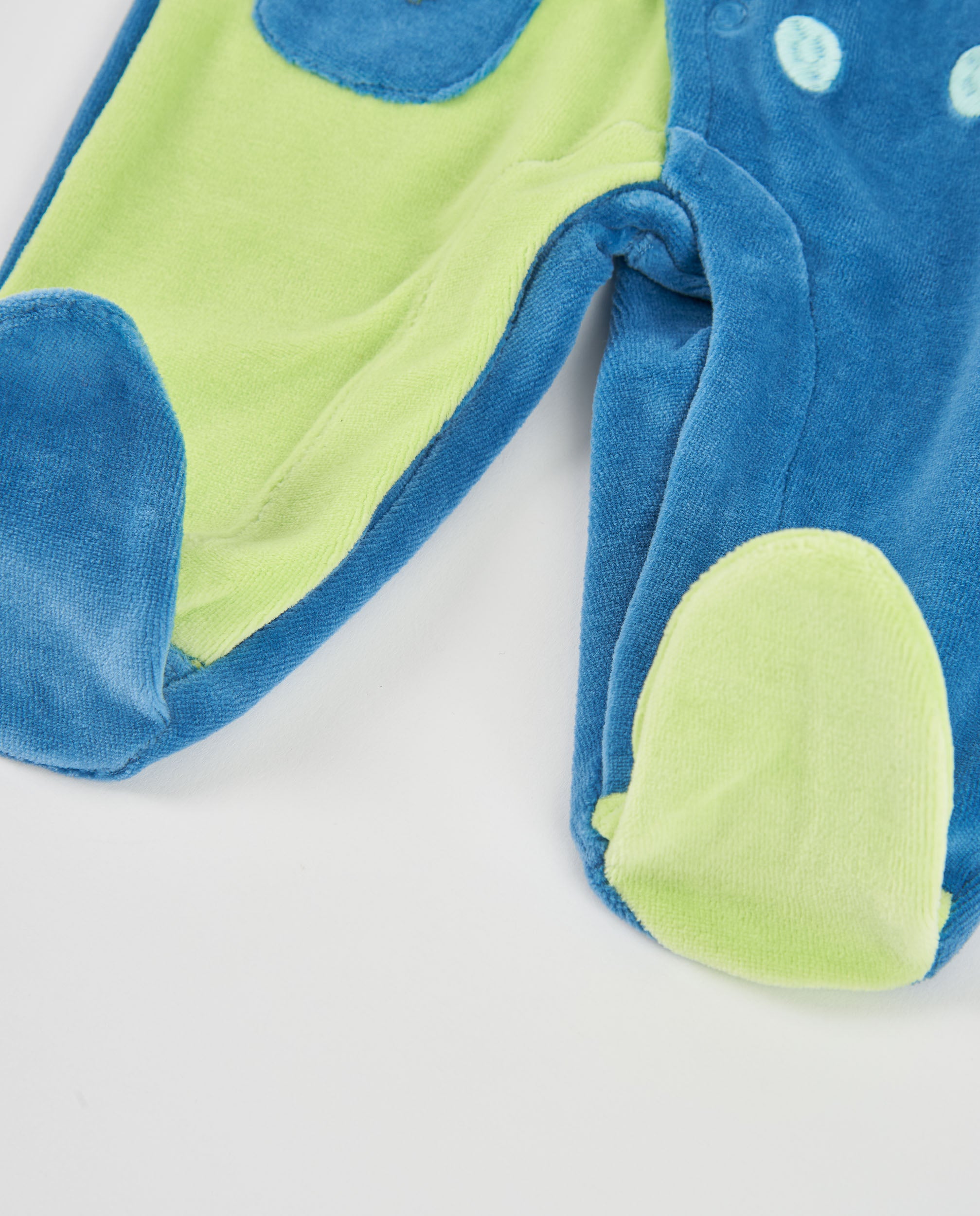 TucTuc Tutine Tutina neonato dinosauro blu con piedini