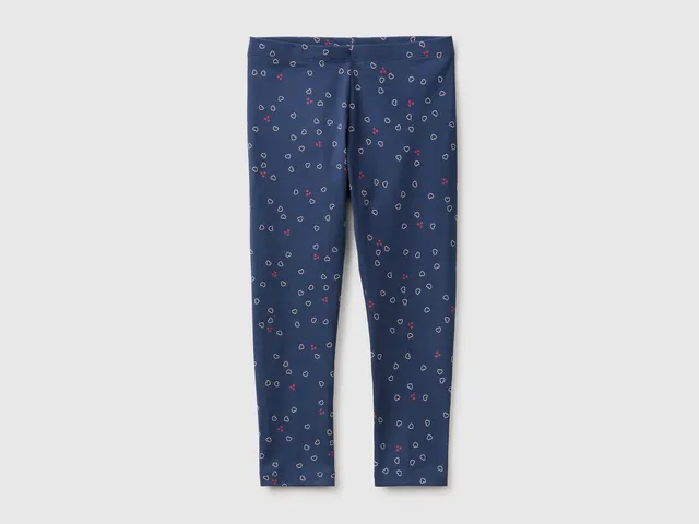 Benetton Trousers leggings fantasia cotone elasticizzato taglia 82