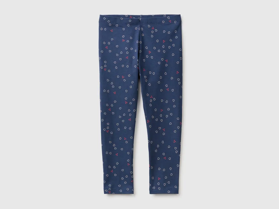 Benetton Trousers leggings fantasia cotone elasticizzato taglia 82