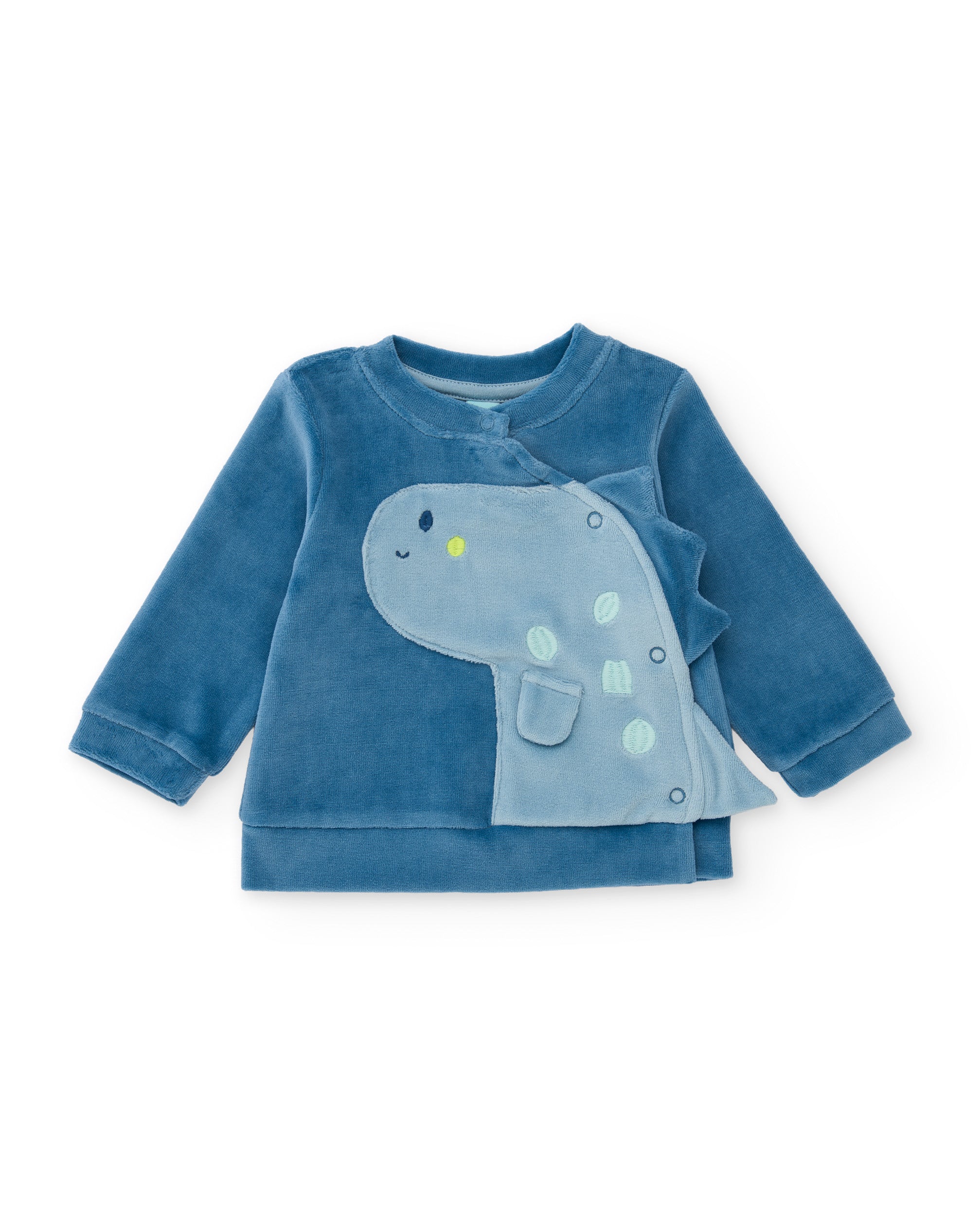 TucTuc Completi Tutina Neonato Blu Dinosauro Felpa