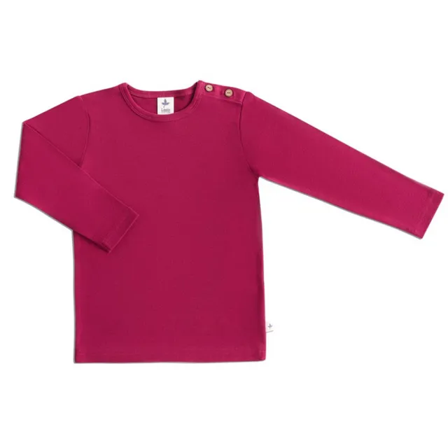 Kocarcia LEELA maglietta maniche lunghe fucsia cotone