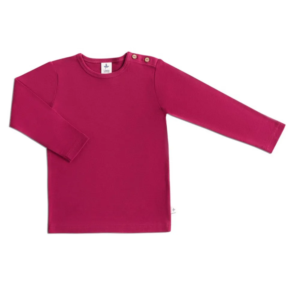 Kocarcia LEELA maglietta maniche lunghe fucsia cotone