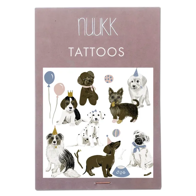 Nuuk tatuaggi temporanei cani bambini vegan