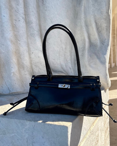 Sottosopra frlym018 borsa rettangolare ecopelle nero