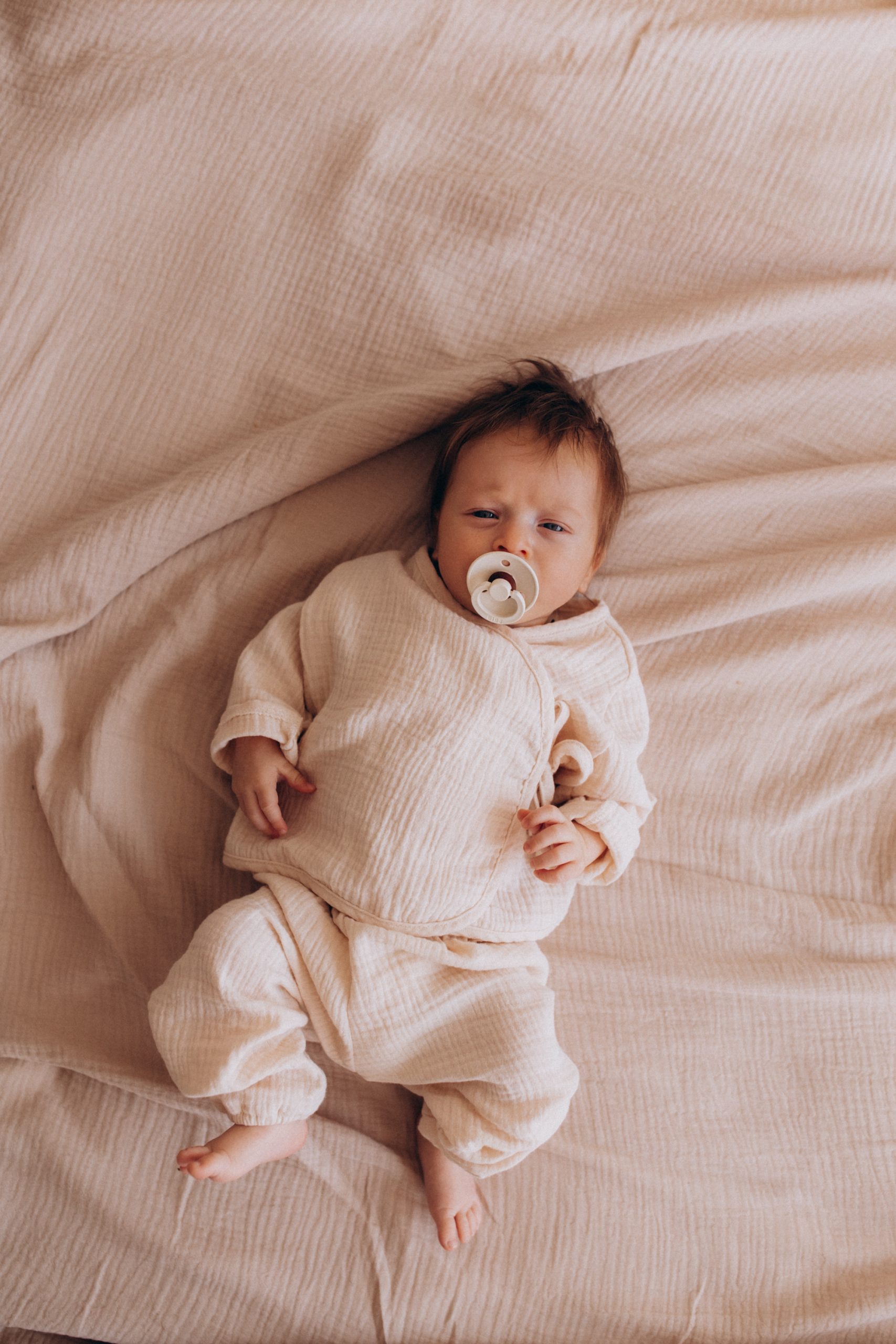 Woolly Organic Muslin Pantaloni Neonato Cotone Bio GOTS