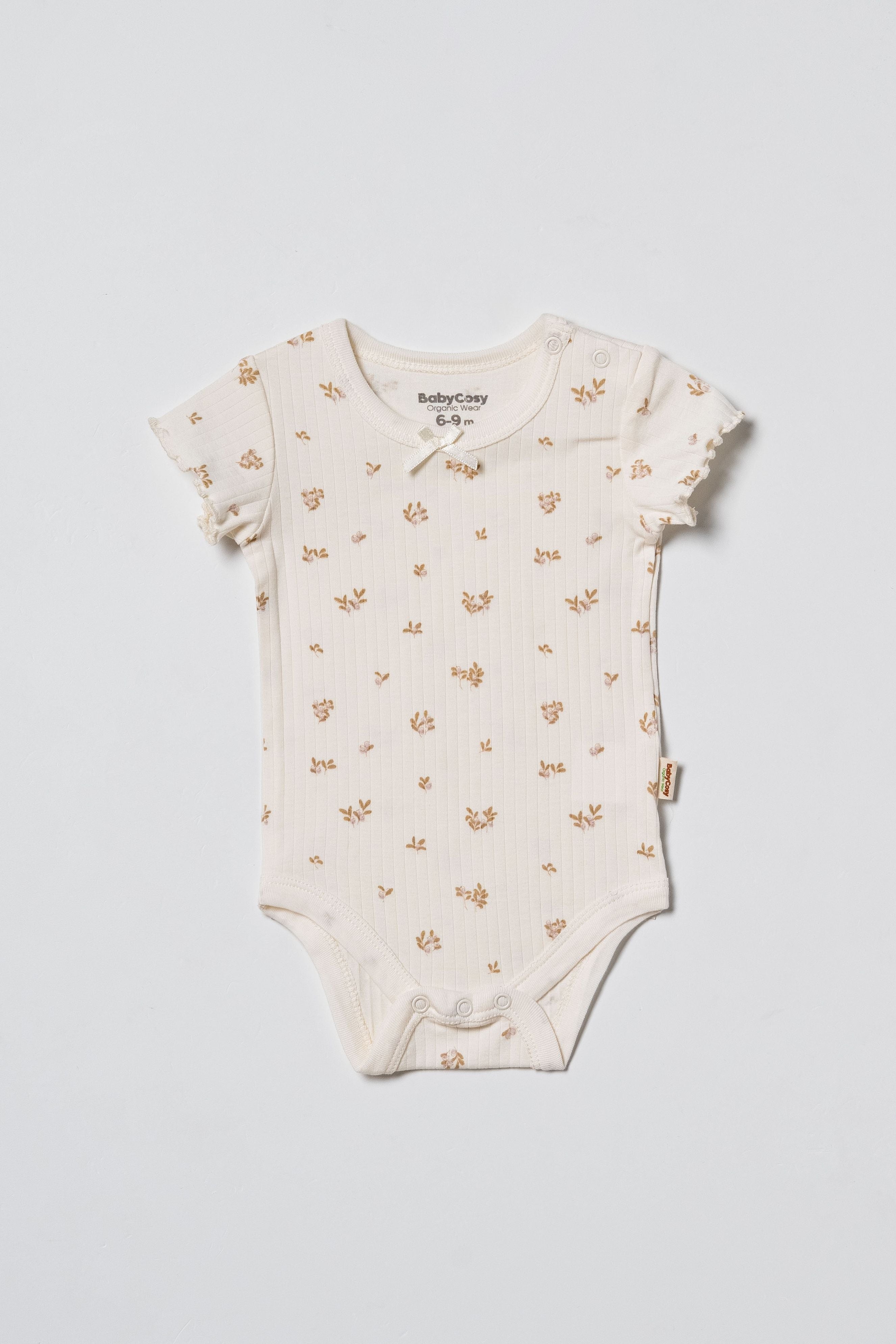 Kocarcia Babycosy set 2 body maniche corte modal crema