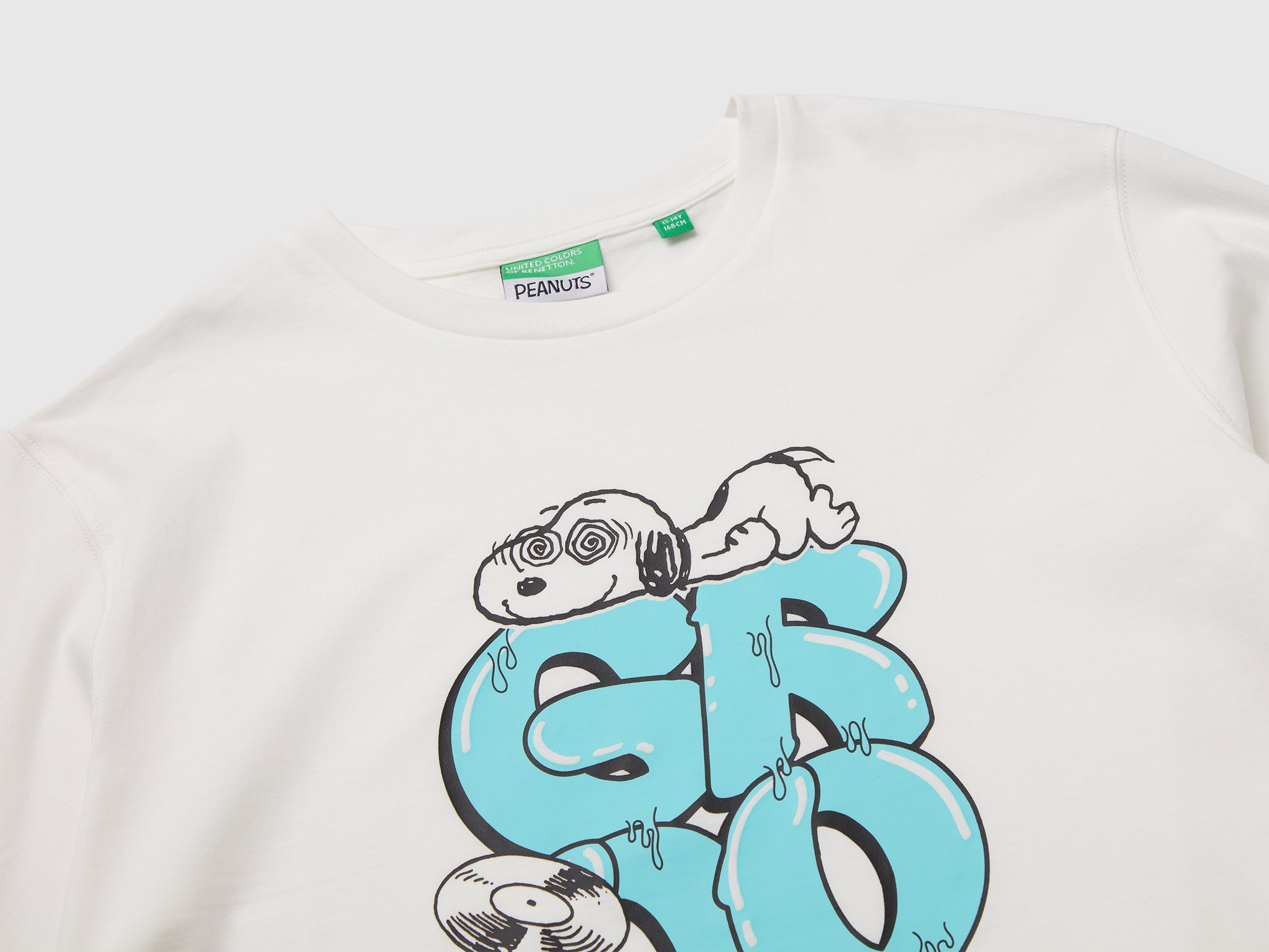 United Colors of Benetton Peanuts t-shirt manica lunga cotone bio