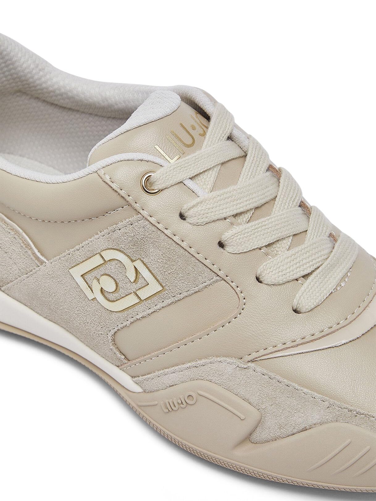Liu Jo Sneakers Pelle Suede Beige 35 EU suola 3 cm