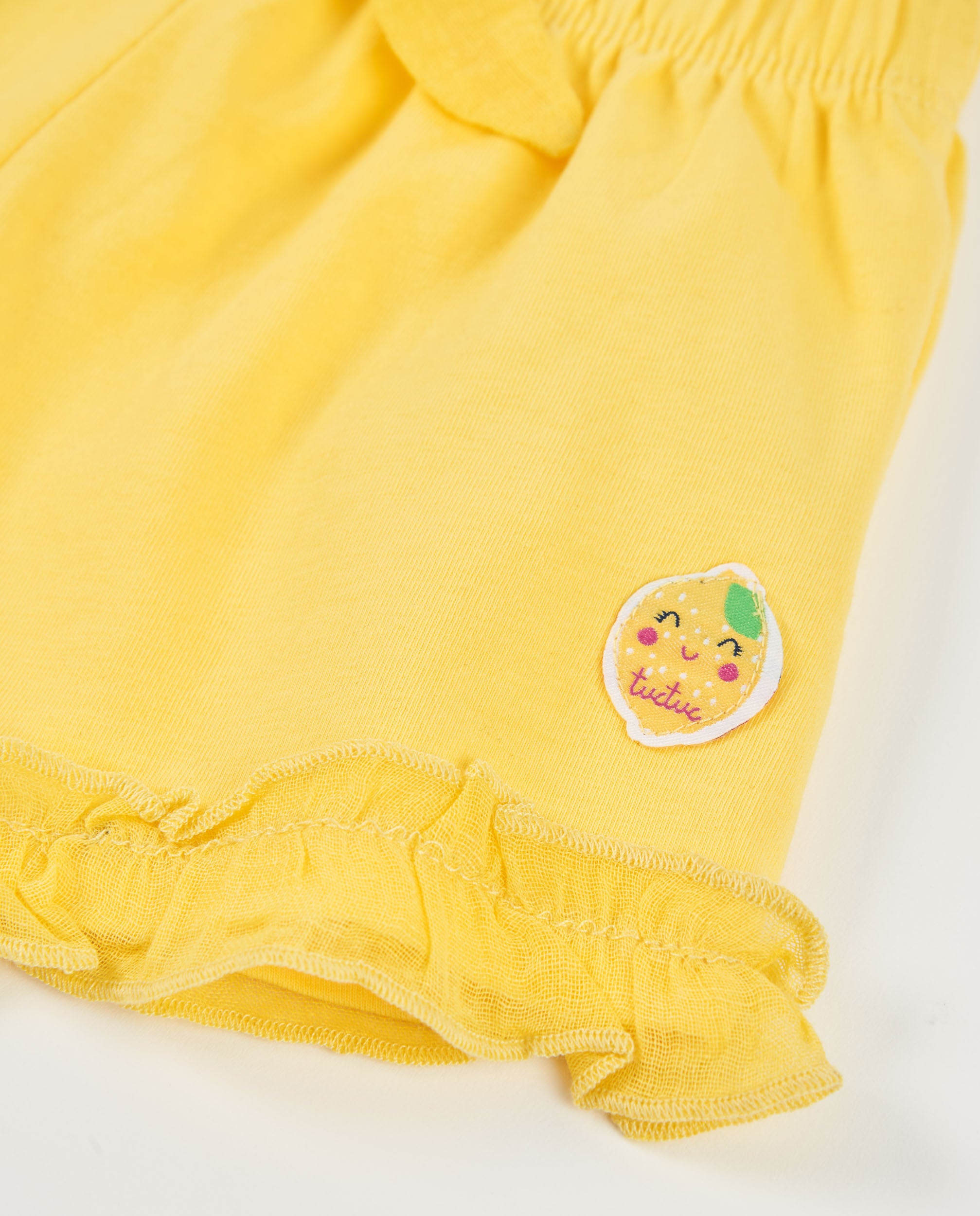 TucTuc Bermuda Short Volant Giallo 4 Anni 99-104 cm