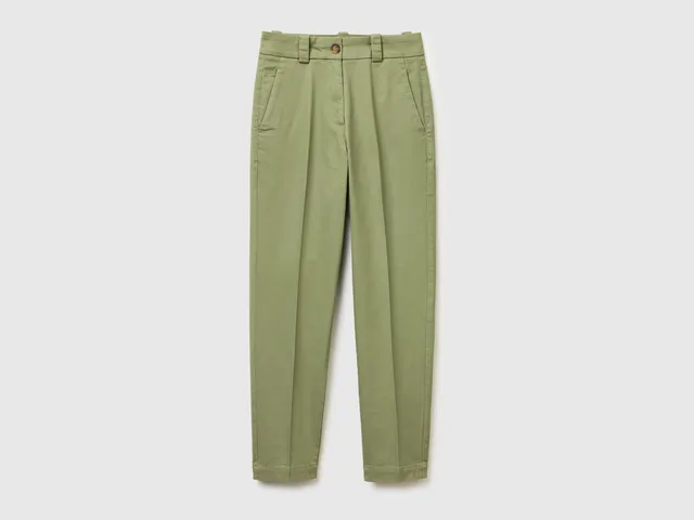 United Colors of Benetton Pantaloni slim misto cotone taglia 42