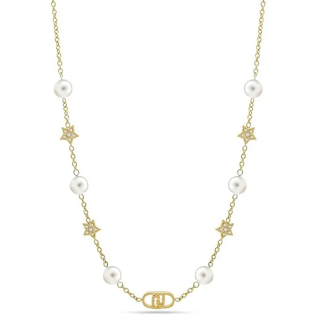 Liu Jo Accessori Girocollo perle acciaio 45 cm taglia unica