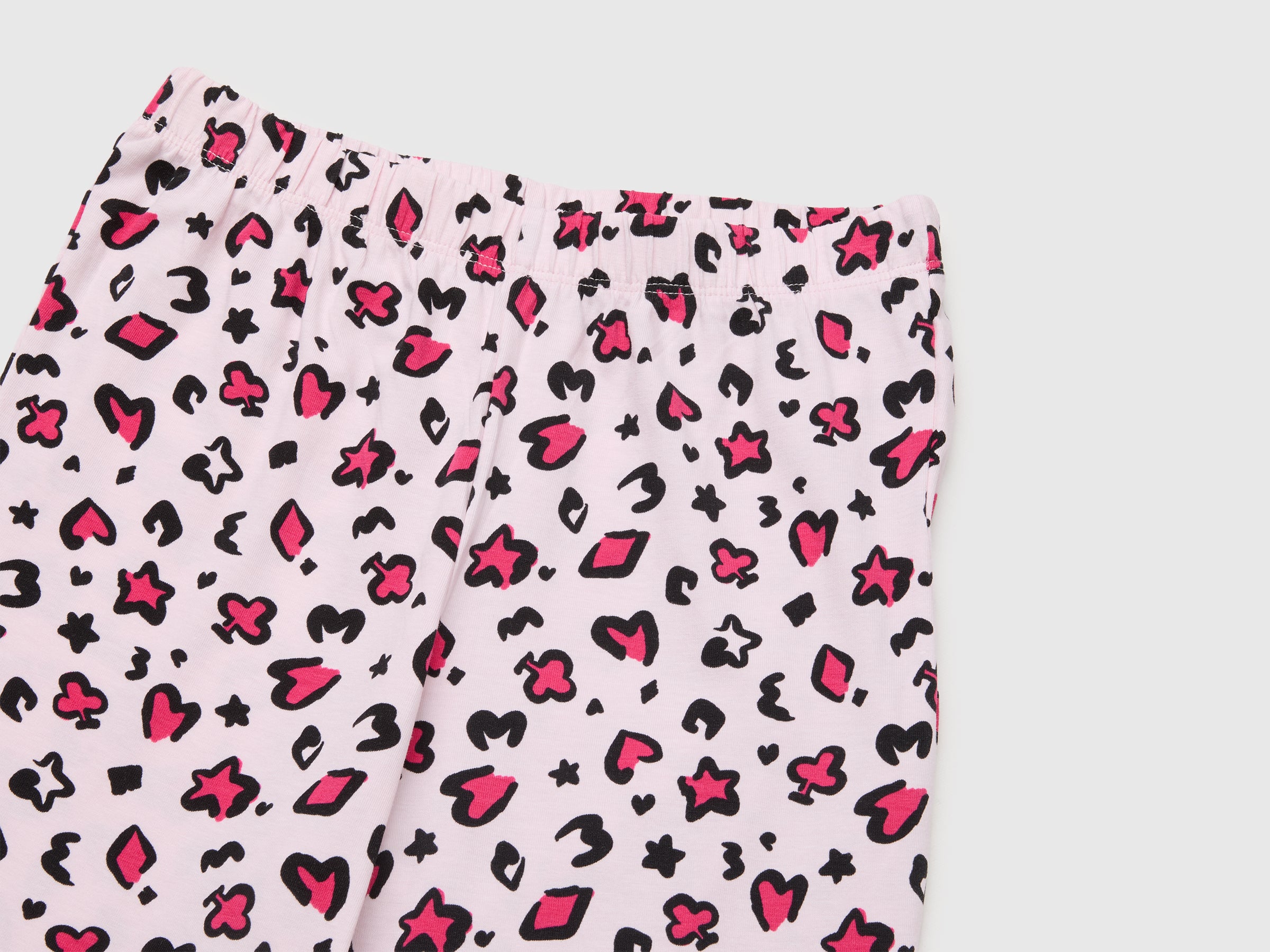 United Colors of Benetton Pigiama bambina 7-8 anni stampa animale cotone