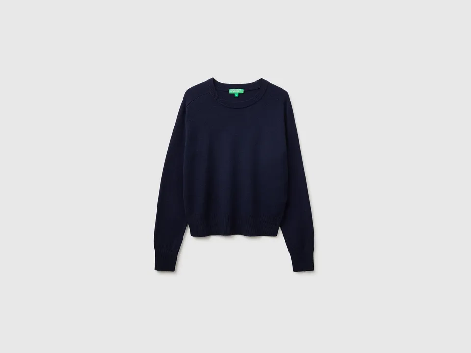 United Colors of Benetton Maglione Girocollo Misto Cashmere