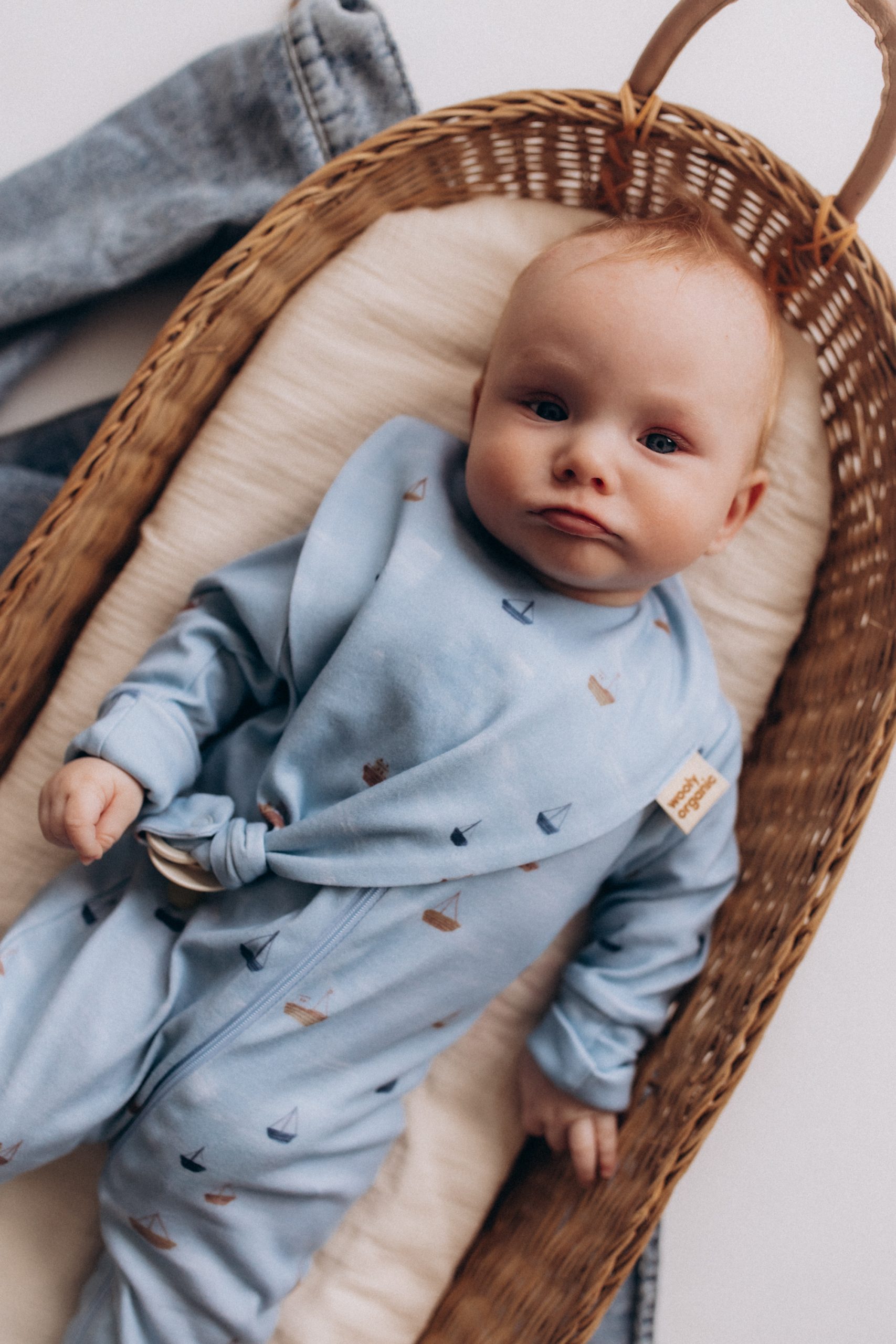 Woolly Organic Bib Clip bavaglino neonato cotone bio