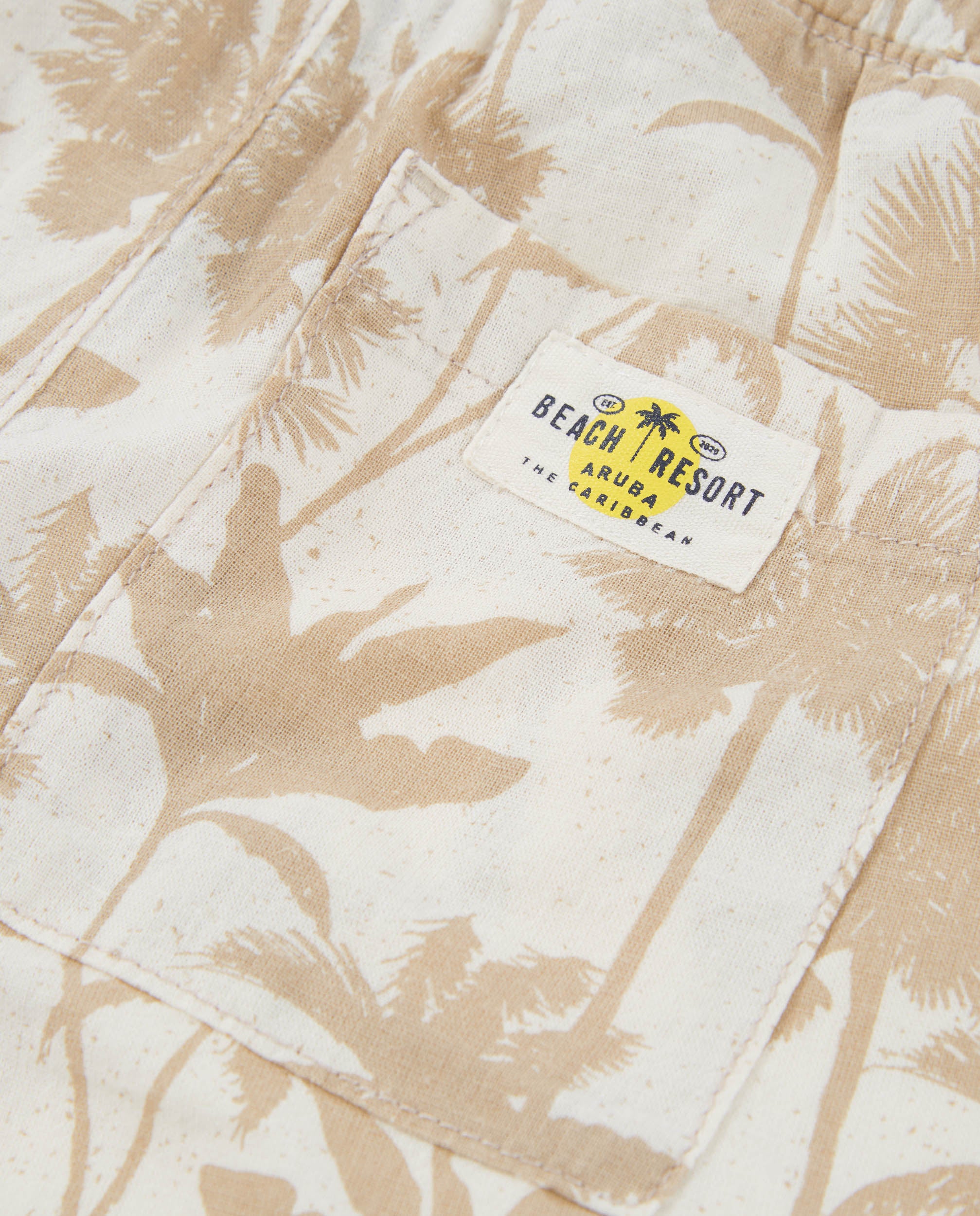 TucTuc Bermuda shorts bambino beige stampa palme