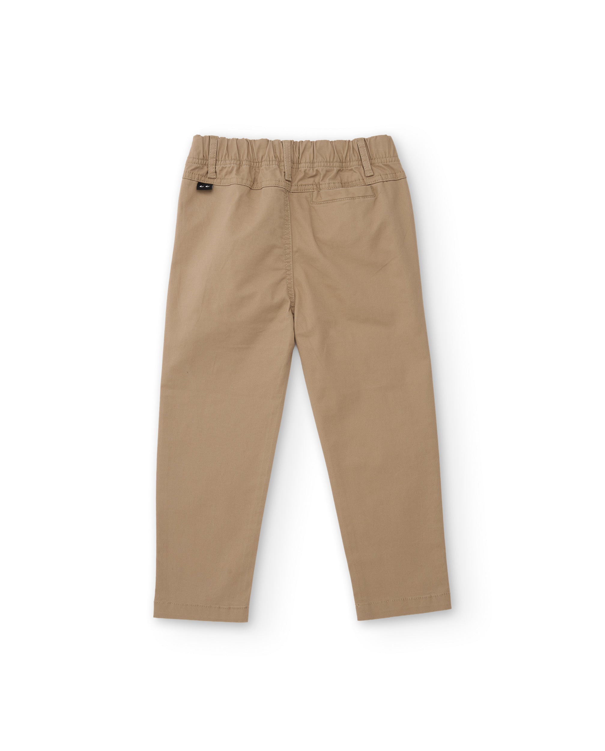TucTuc Pantaloni chino bambino cotone beige vita elastica