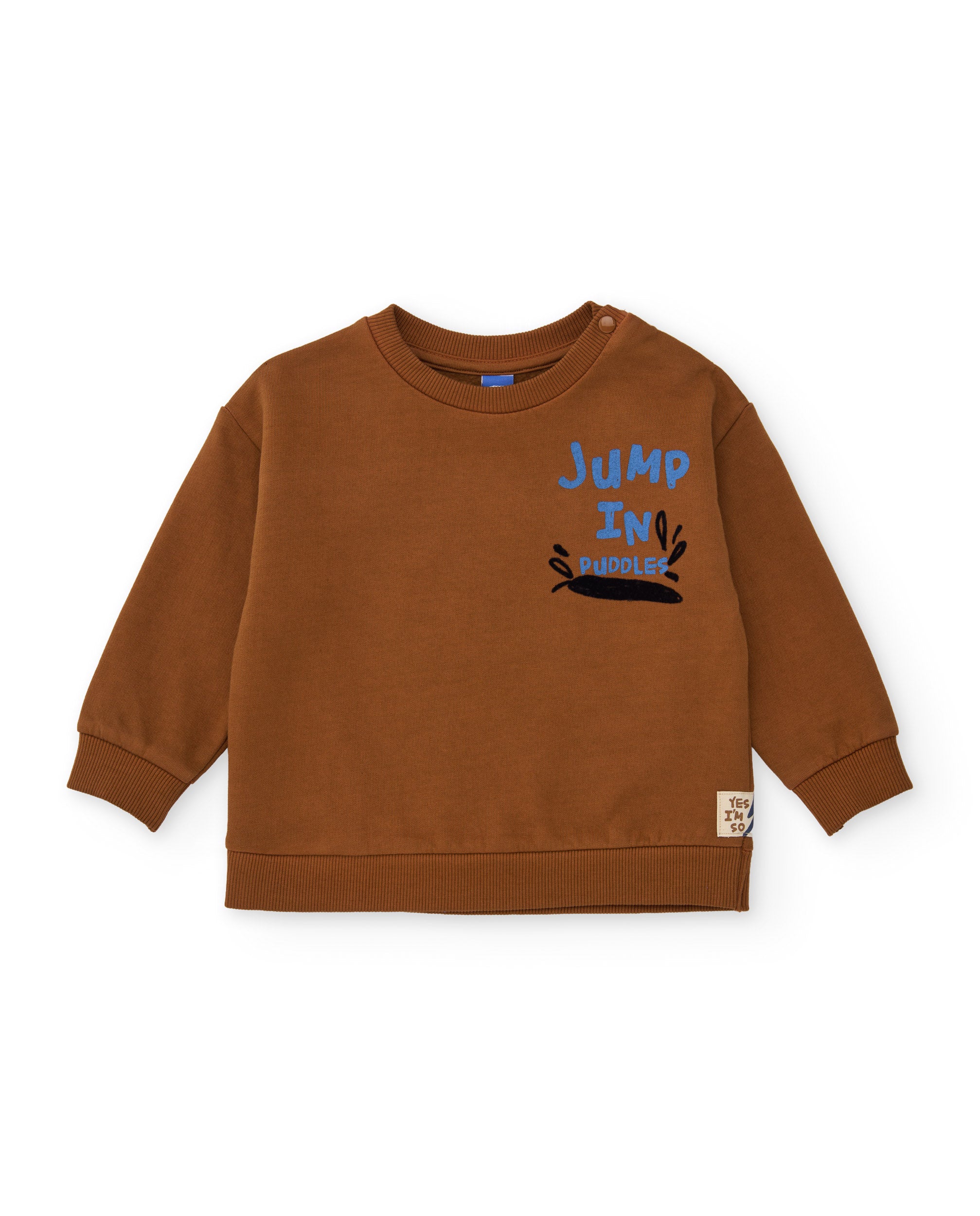 TucTuc Completo bimbo marrone felpa Jump in Puddles