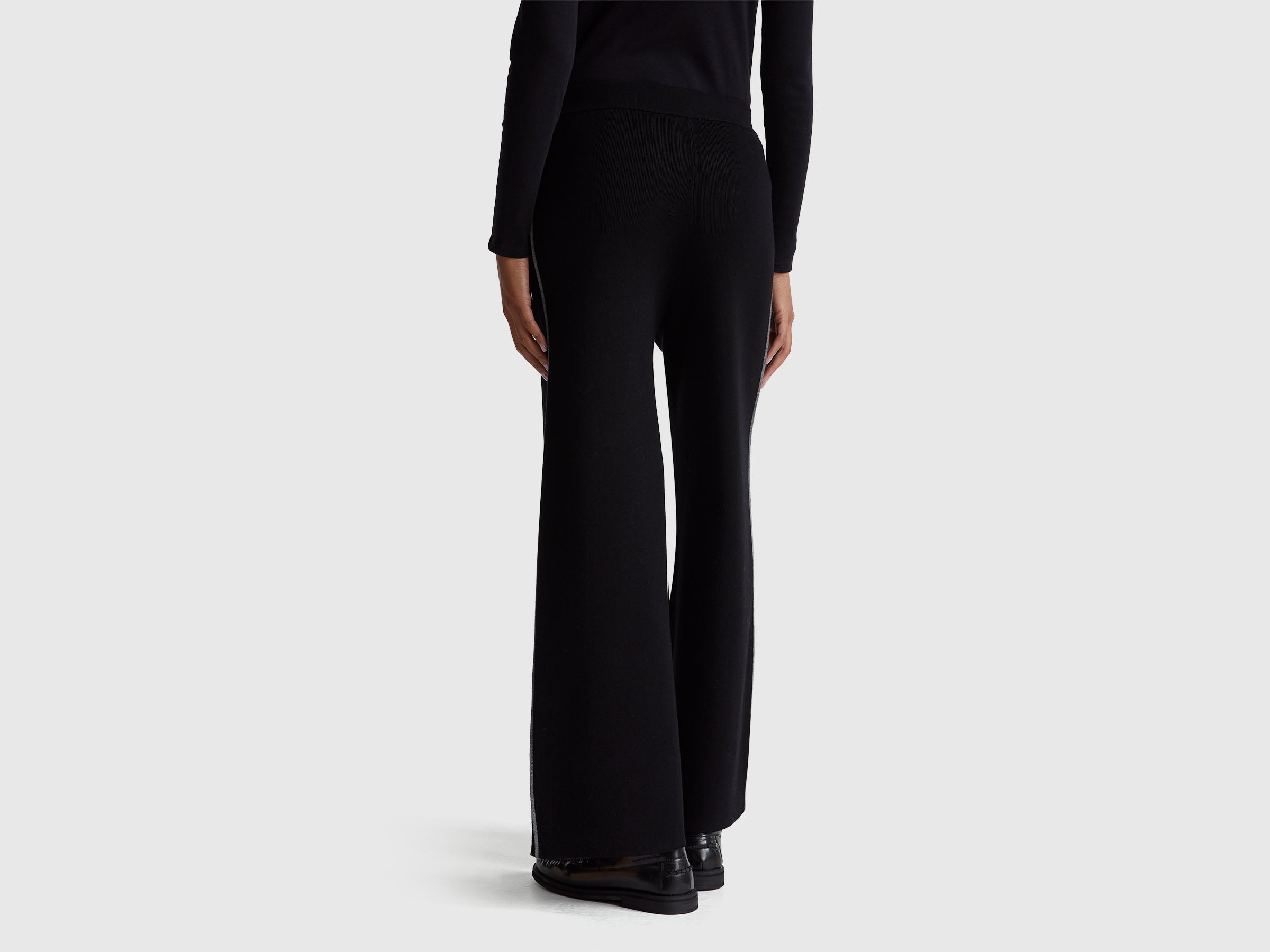 United Colors of Benetton Trousers Pantaloni Palazzo Viscosa XXS
