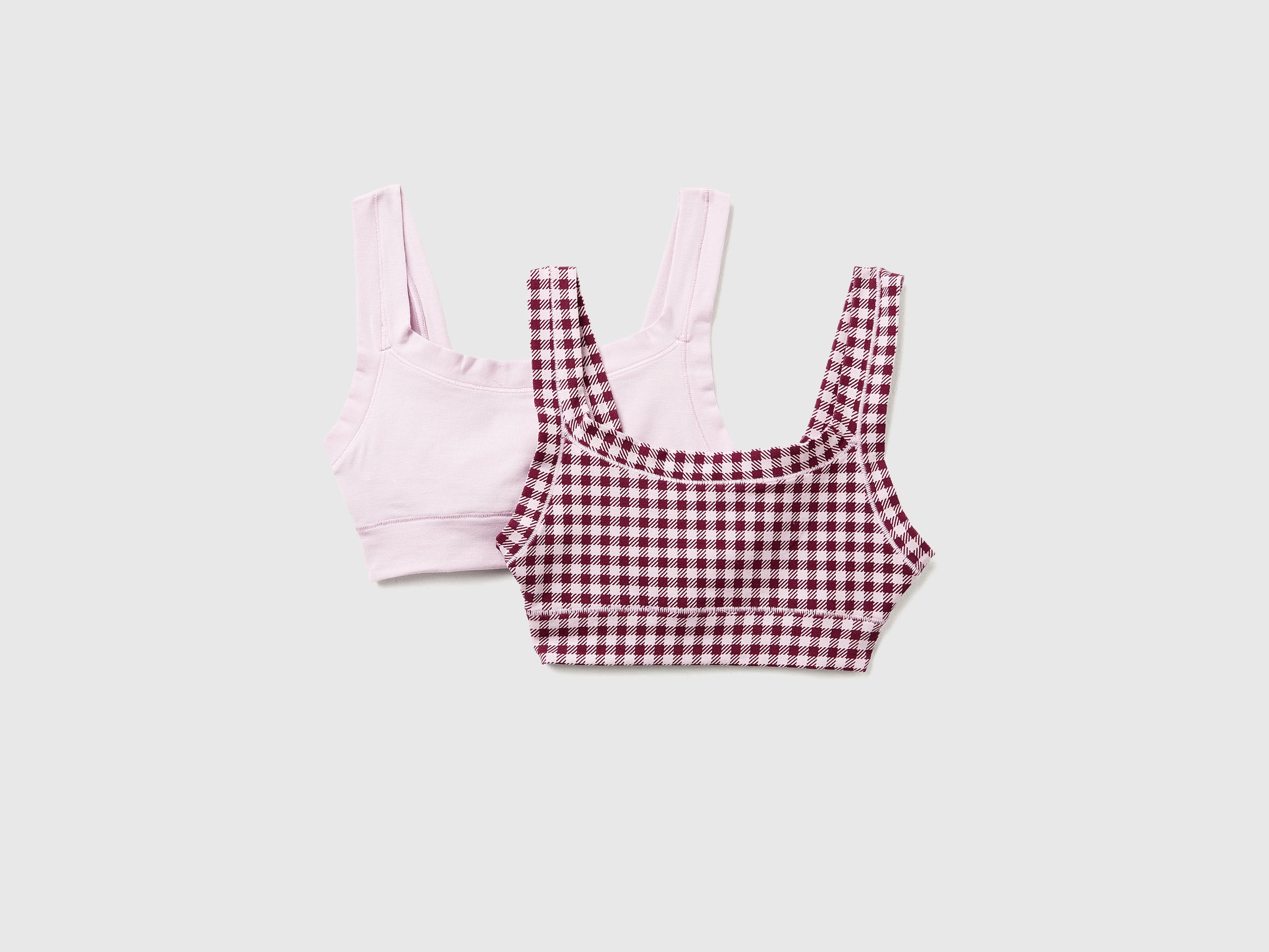 United Colors of Benetton Set 2 Top Cotone Bio Taglia L-XL Elasticizzati