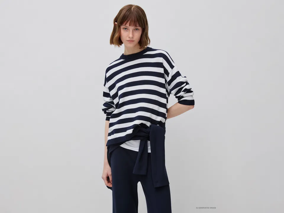 United Colors of Benetton Sweaters maglione righe cotone tricot