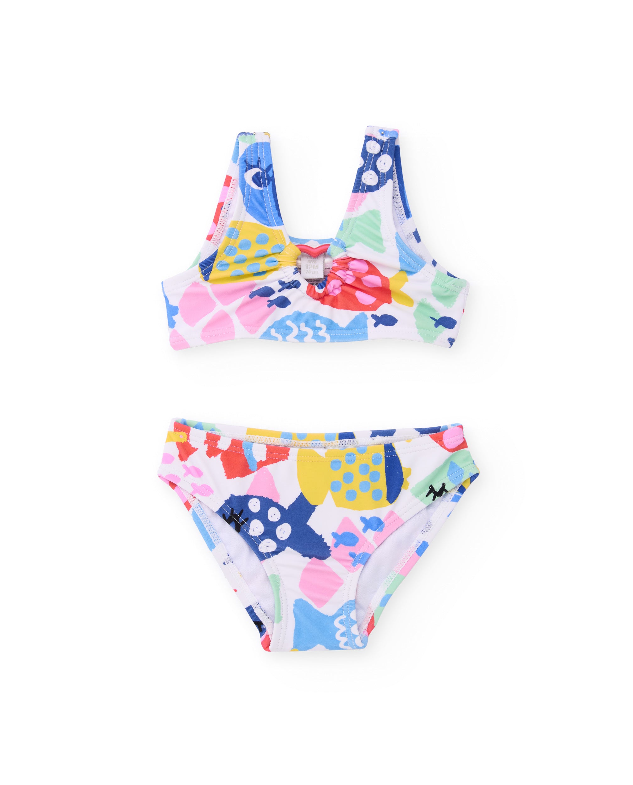 TucTuc Costumi bikini bambina multicolore pesci 2 pezzi