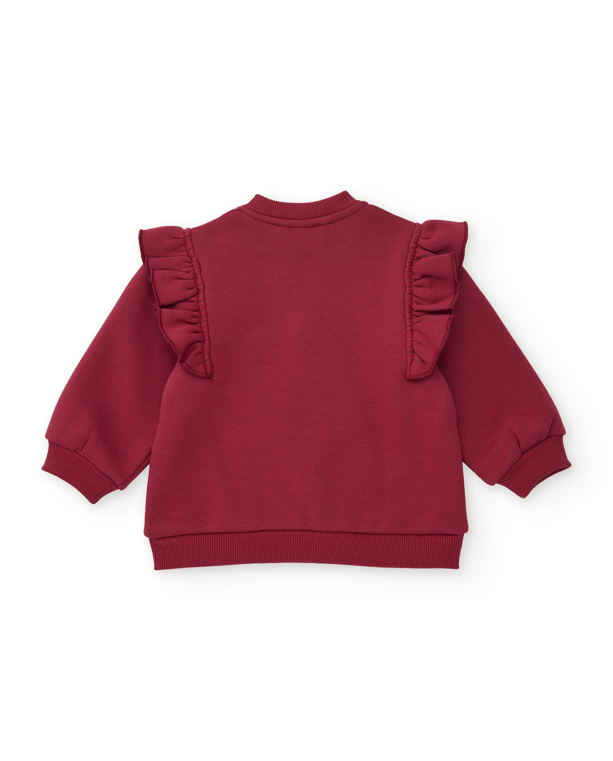 TucTuc Felpe Felpa Volant Zip Bambina Burdeos 6M calda