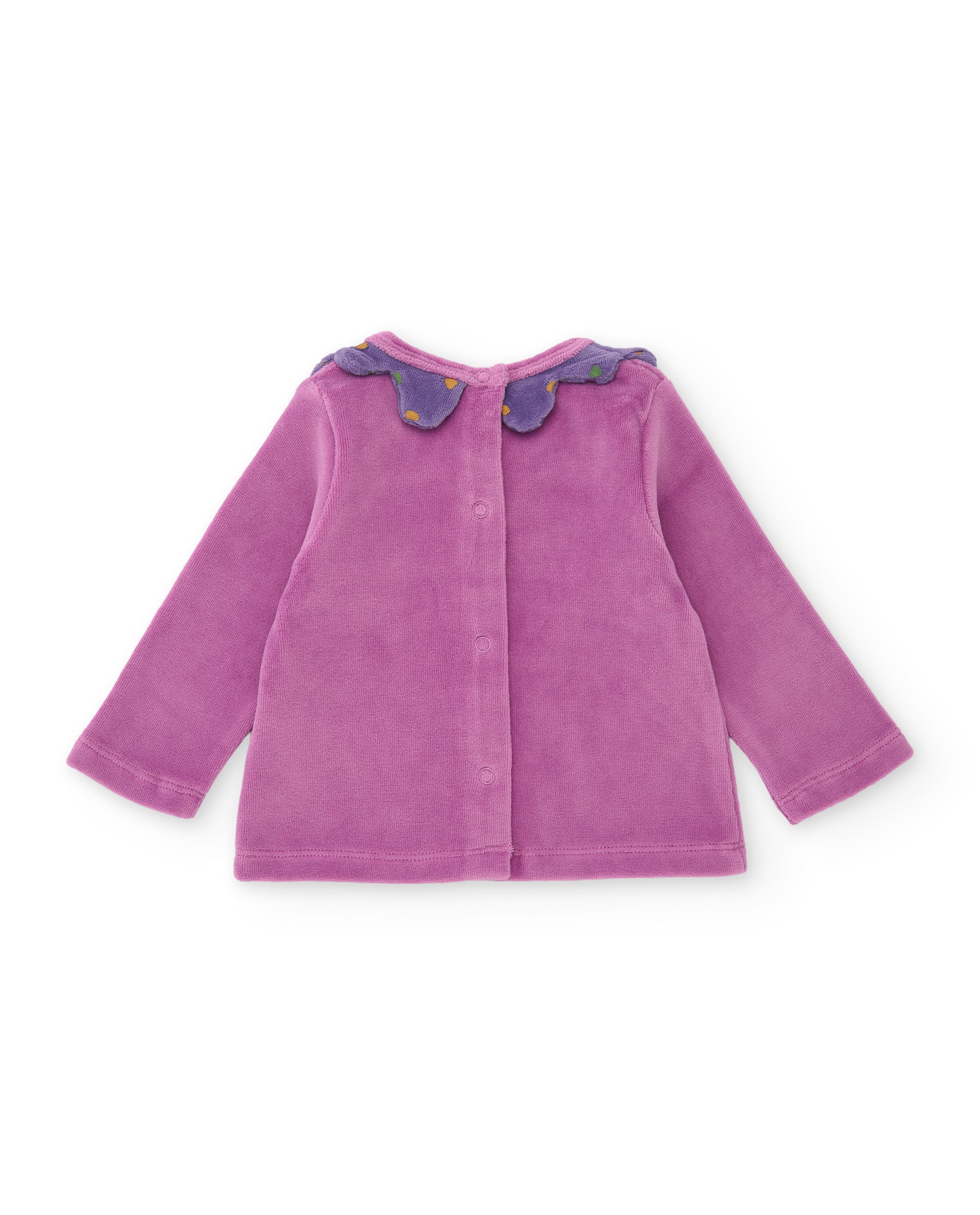 TucTuc Completi Completo Maglia Neonato Viola Ricamo