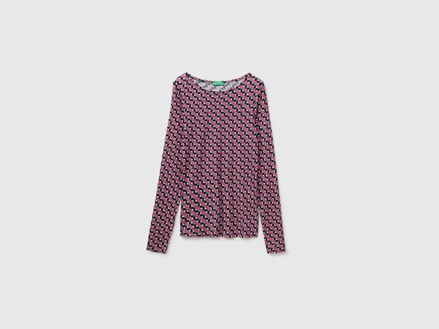 United Colors of Benetton T-Shirt Fantasia Maglia Lana XXS