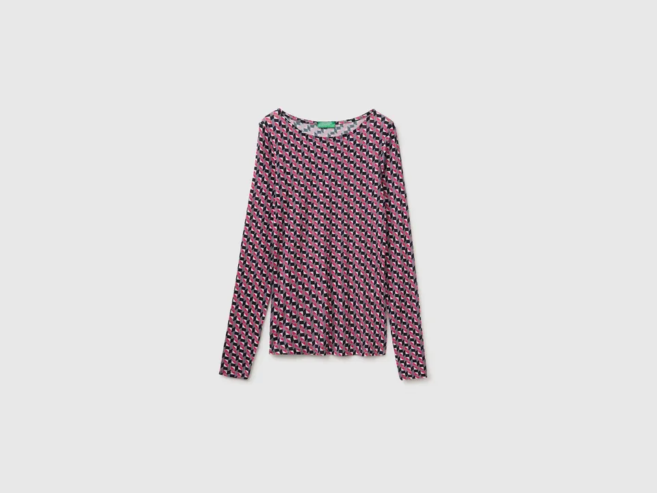 United Colors of Benetton T-Shirt Fantasia Maglia Lana XXS